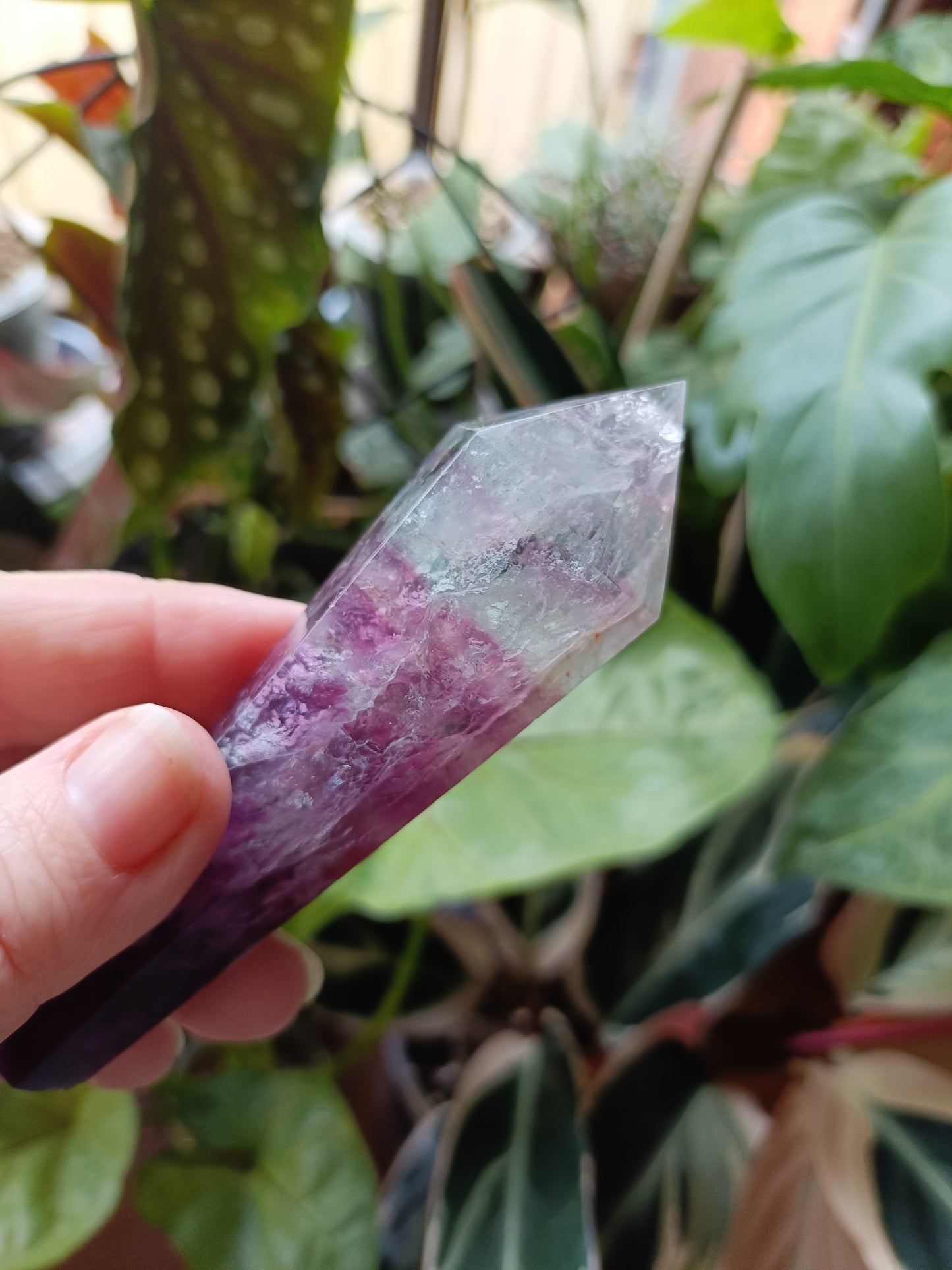 Rainbow Fluorite Wand - 110g