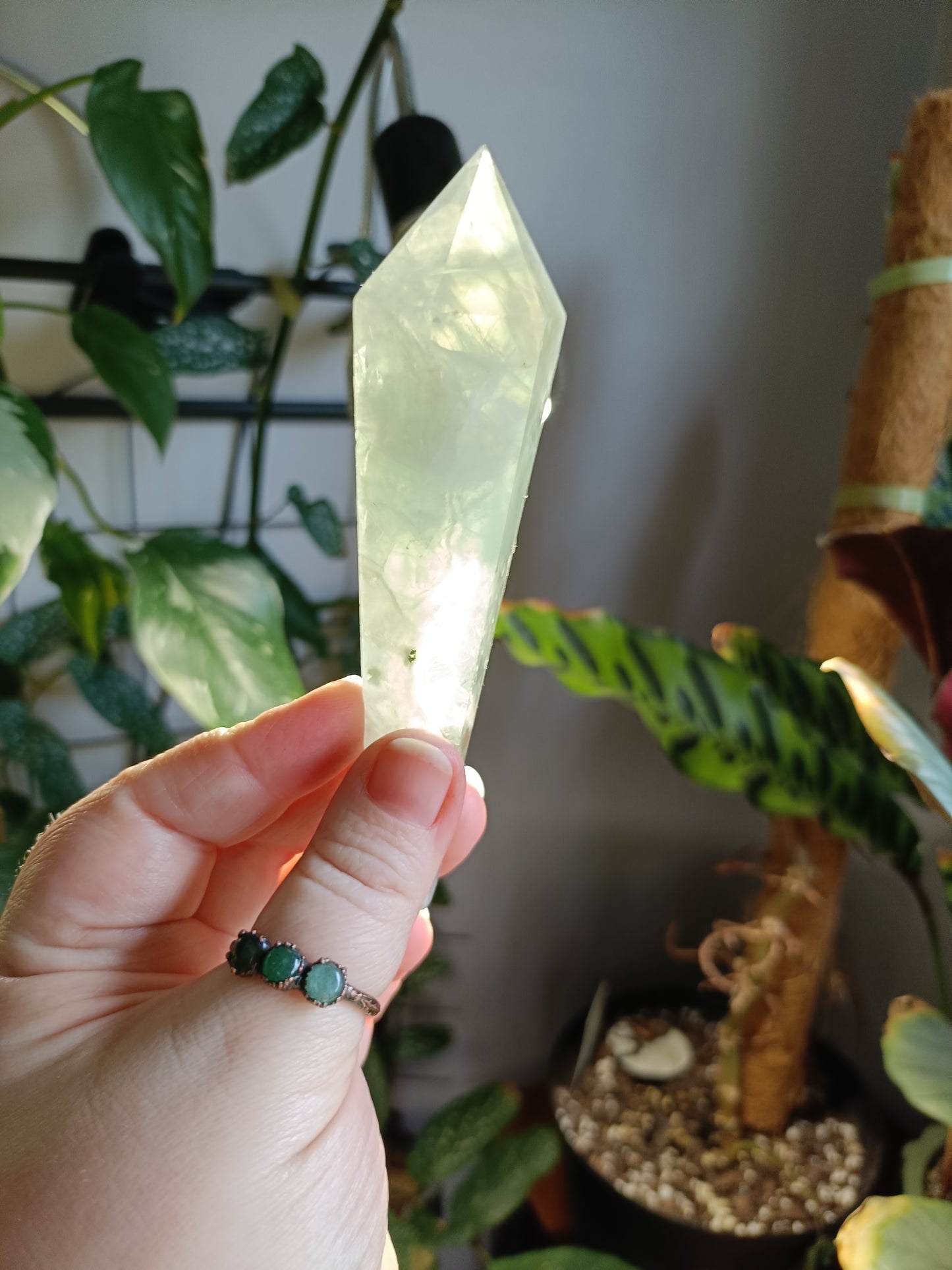 Green Fluorite Wand - 138g