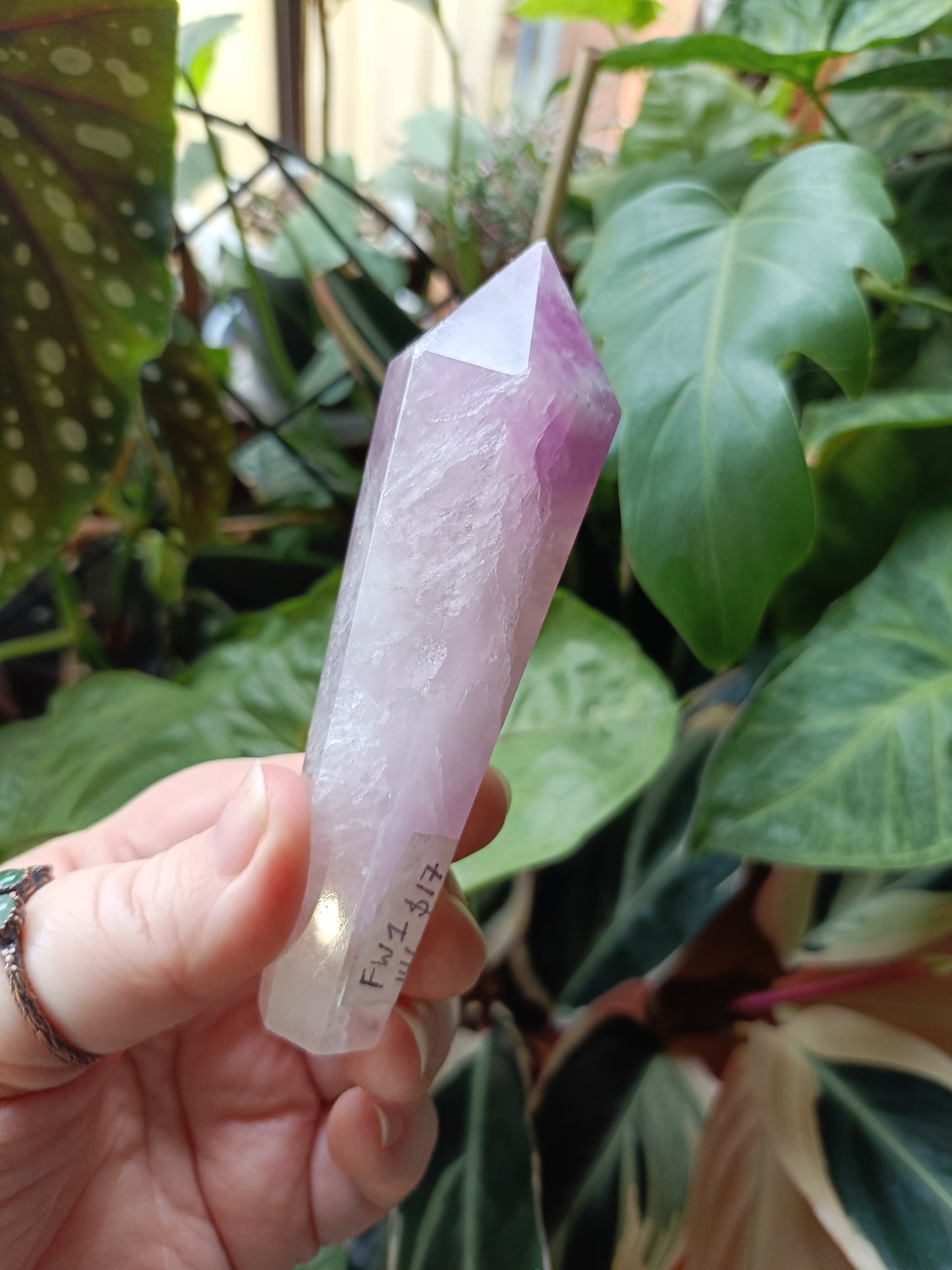 Silk Fluorite Wand - 146g
