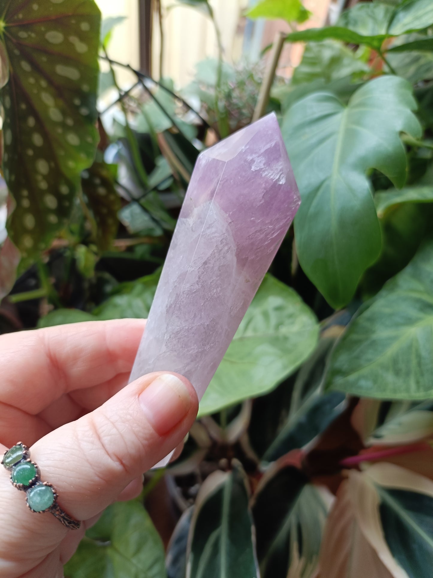 Silk Fluorite Wand - 146g
