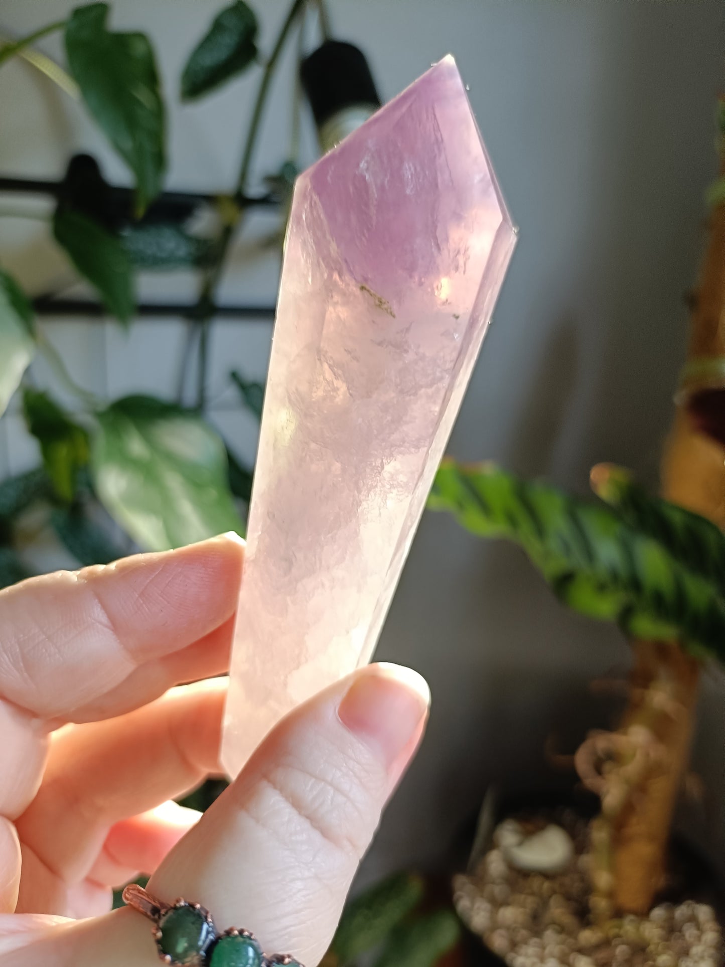 Silk Fluorite Wand - 146g