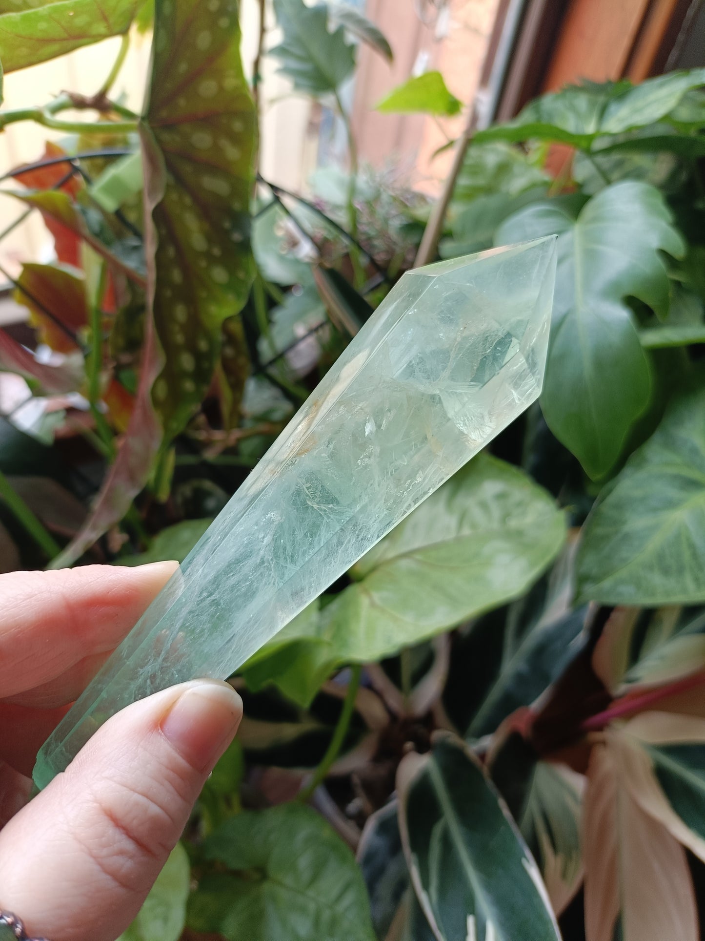 Green Fluorite Wand - 152g