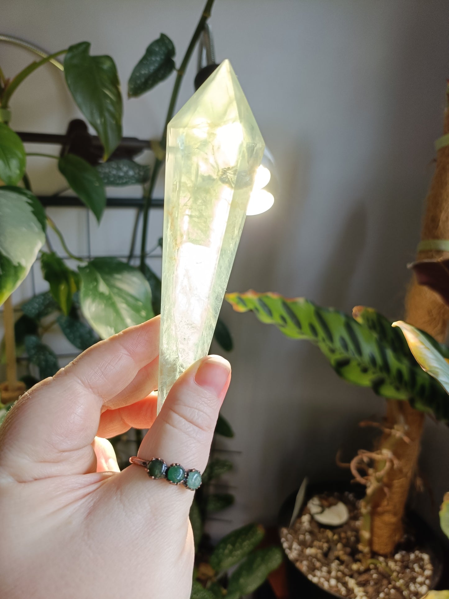 Green Fluorite Wand - 152g