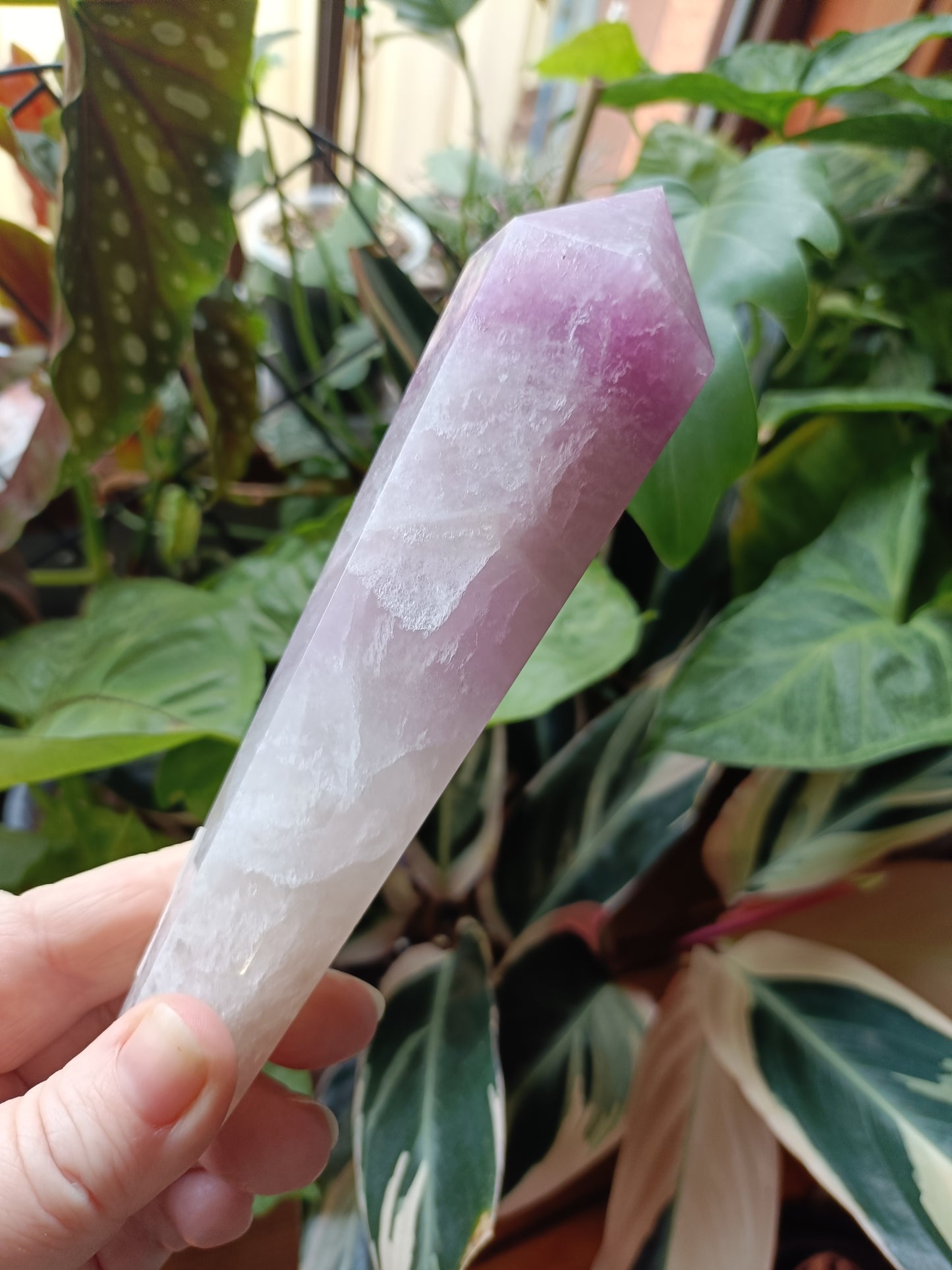 Silk Fluorite Wand - 321g