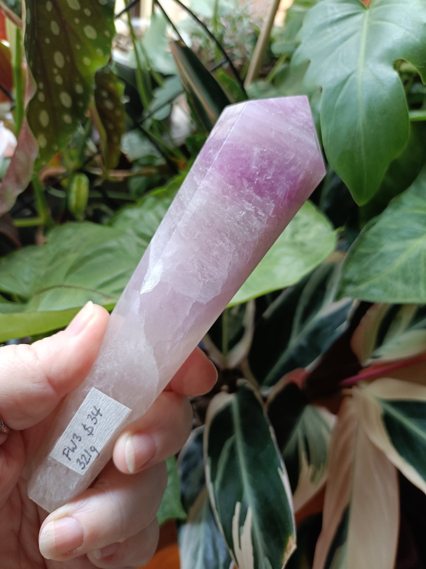 Silk Fluorite Wand - 321g