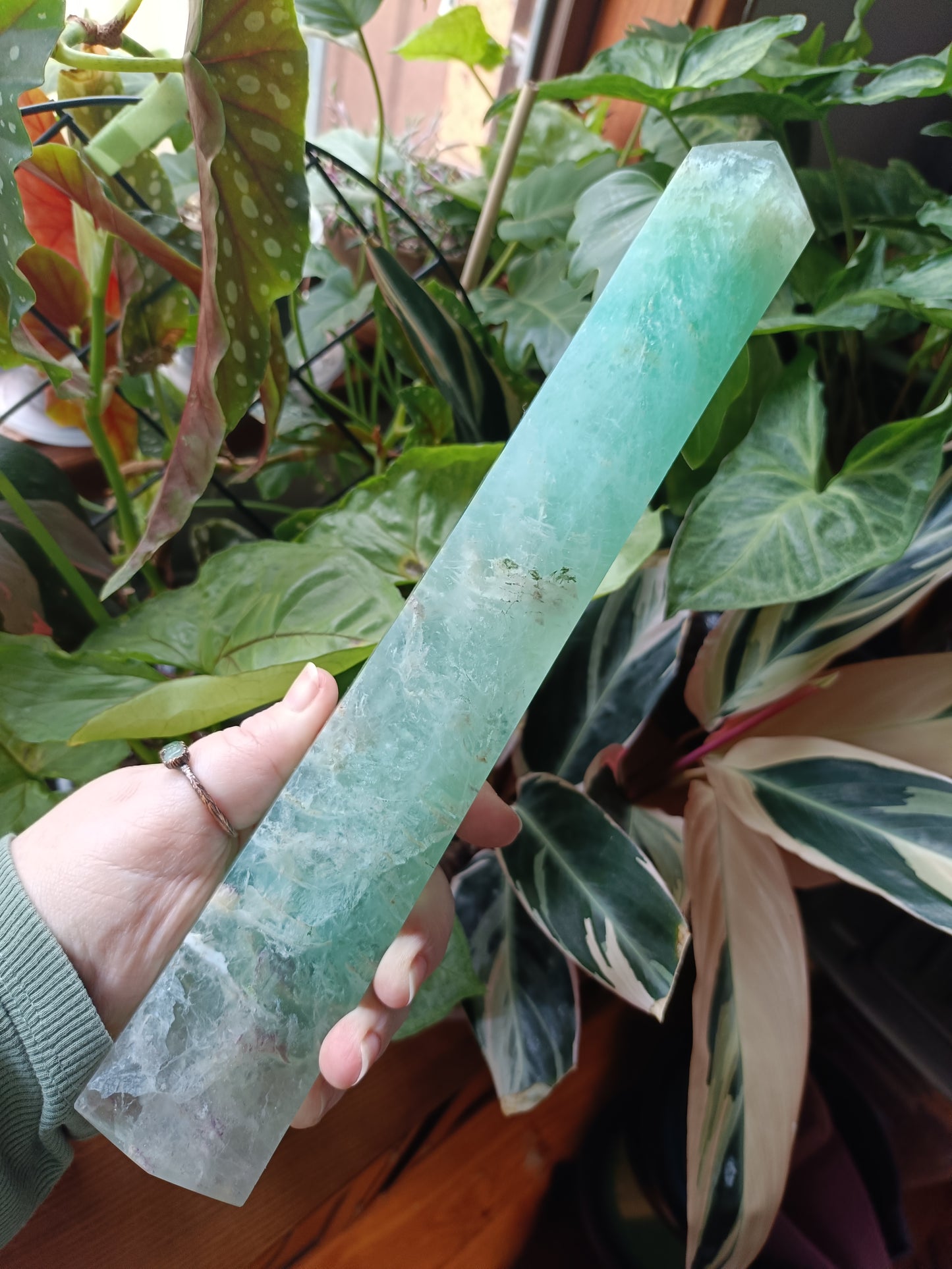 Green Fluorite Tower - 1232g