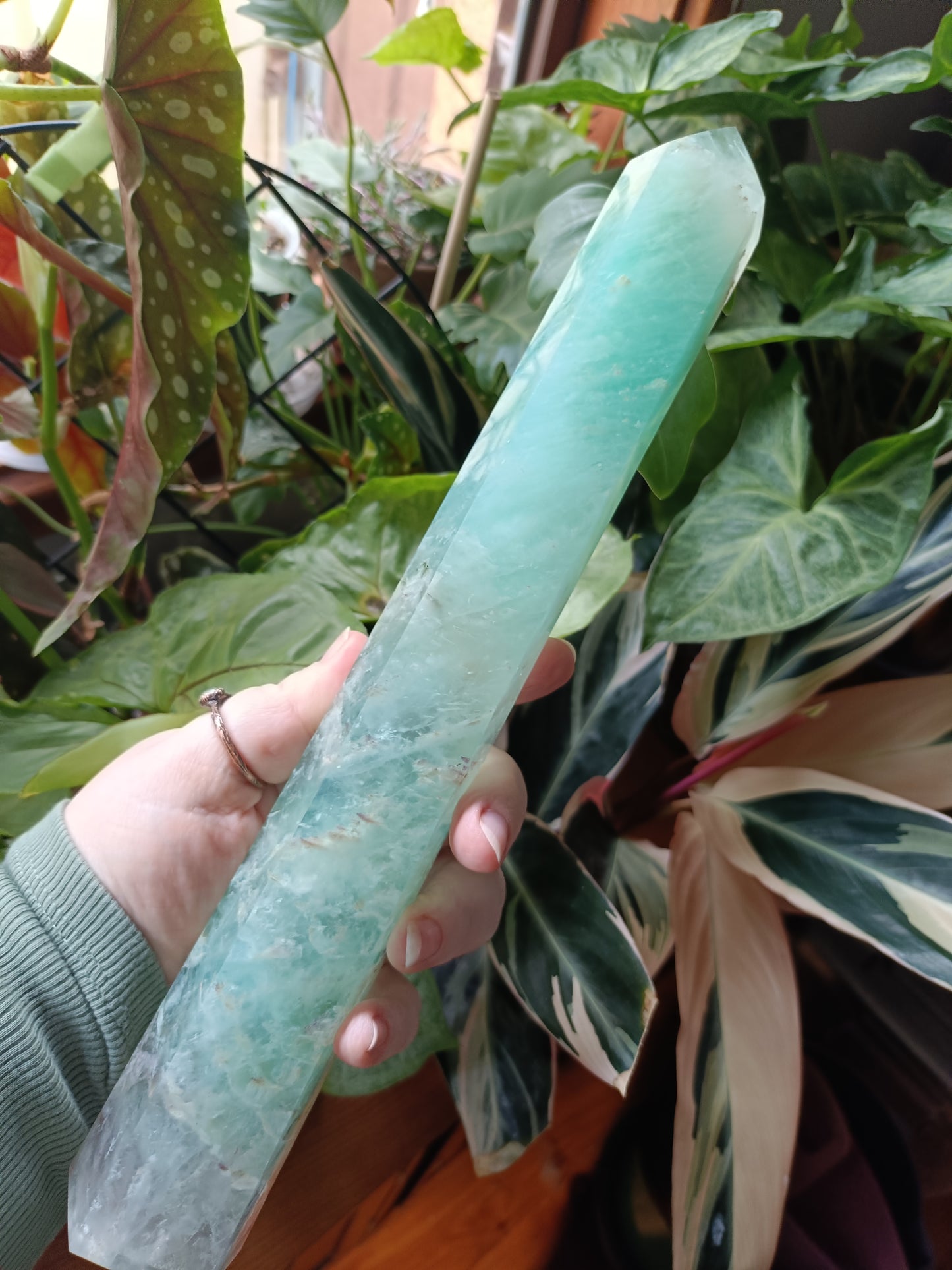 Green Fluorite Tower - 1232g