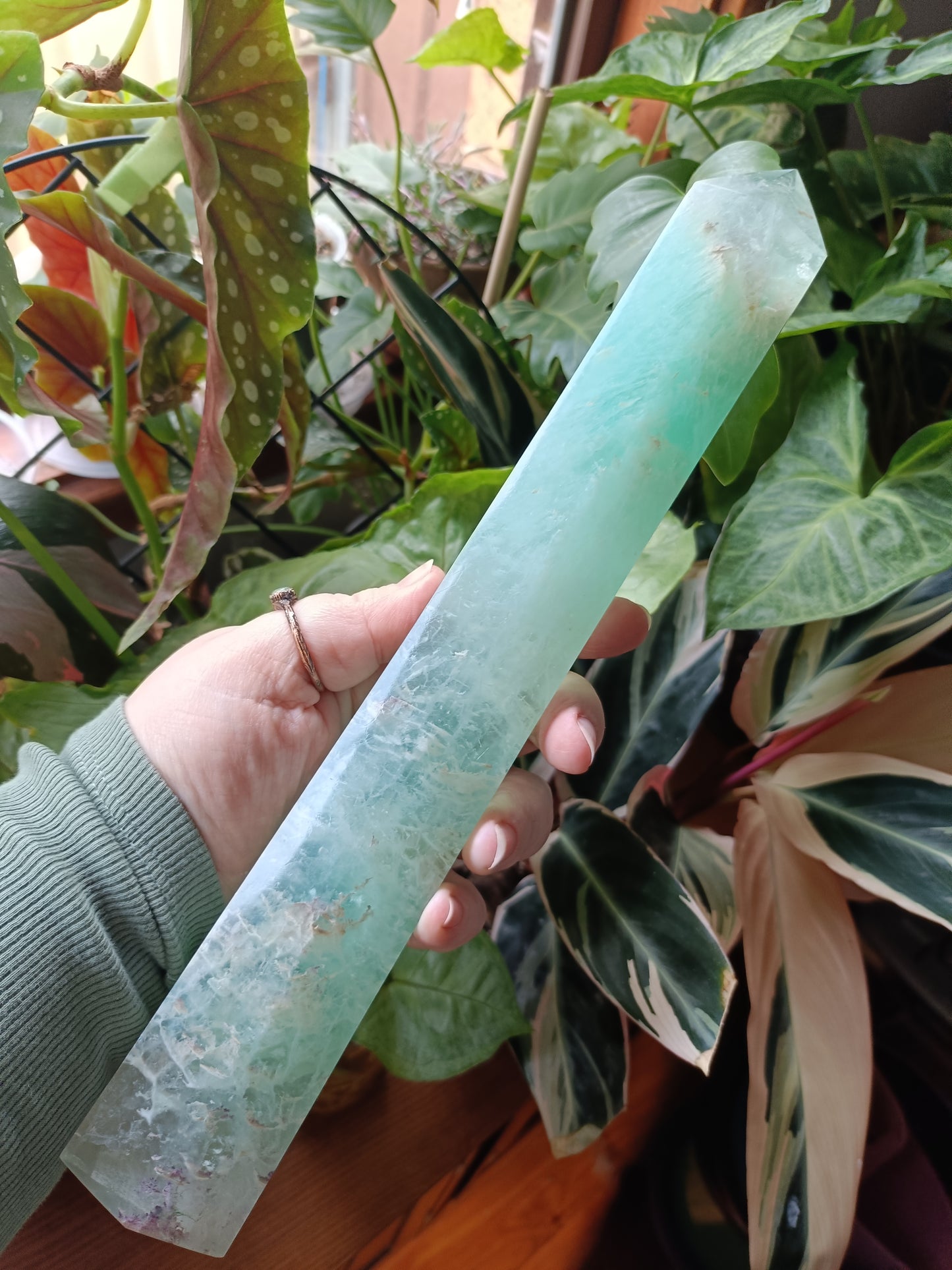 Green Fluorite Tower - 1232g