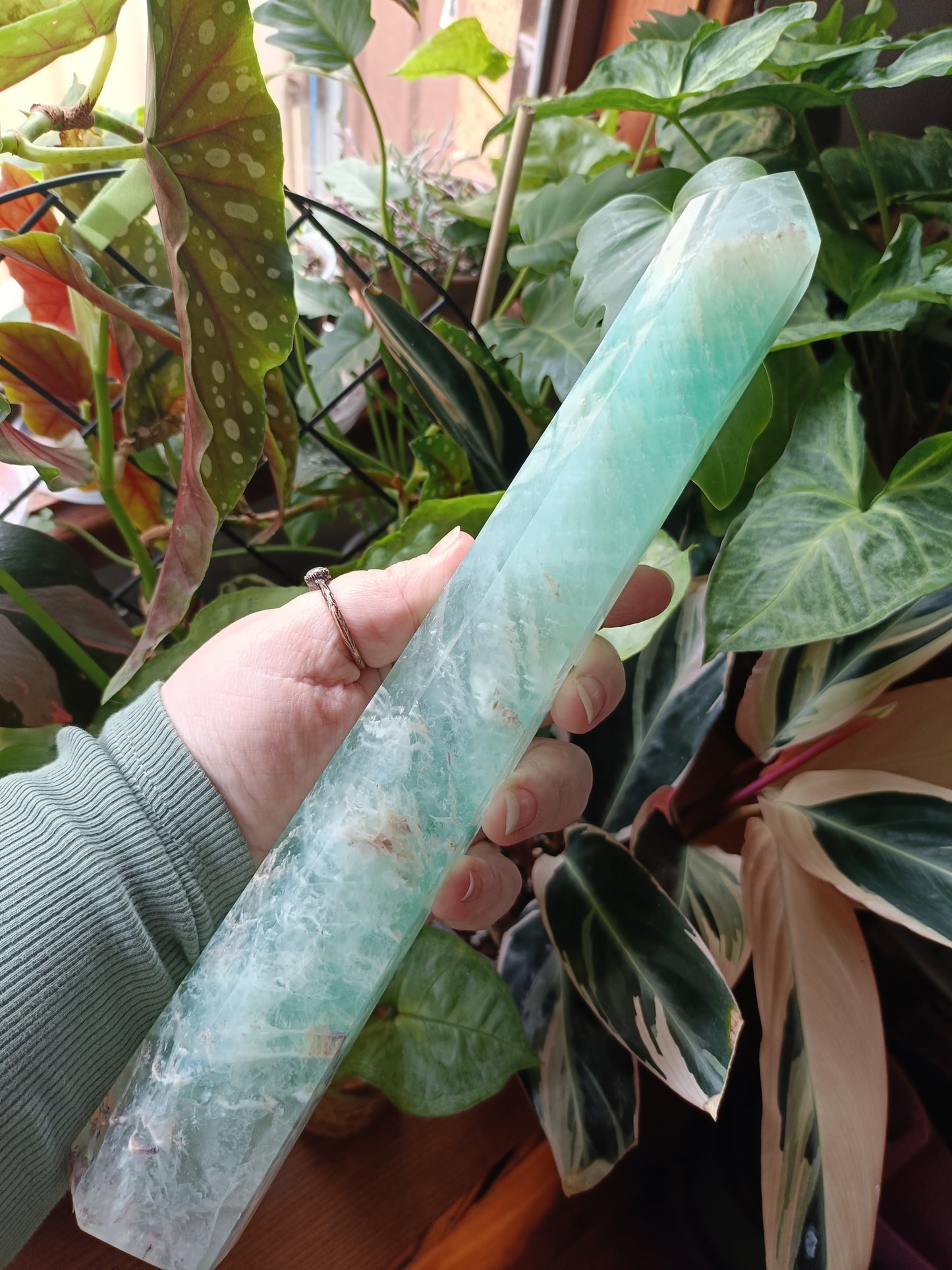 Green Fluorite Tower - 1232g