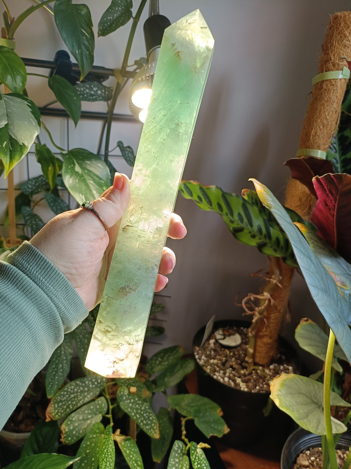 Green Fluorite Tower - 1232g