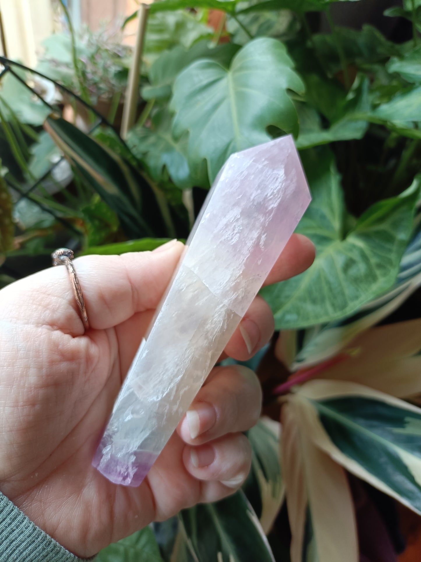 Silk Fluorite Wand - 230g