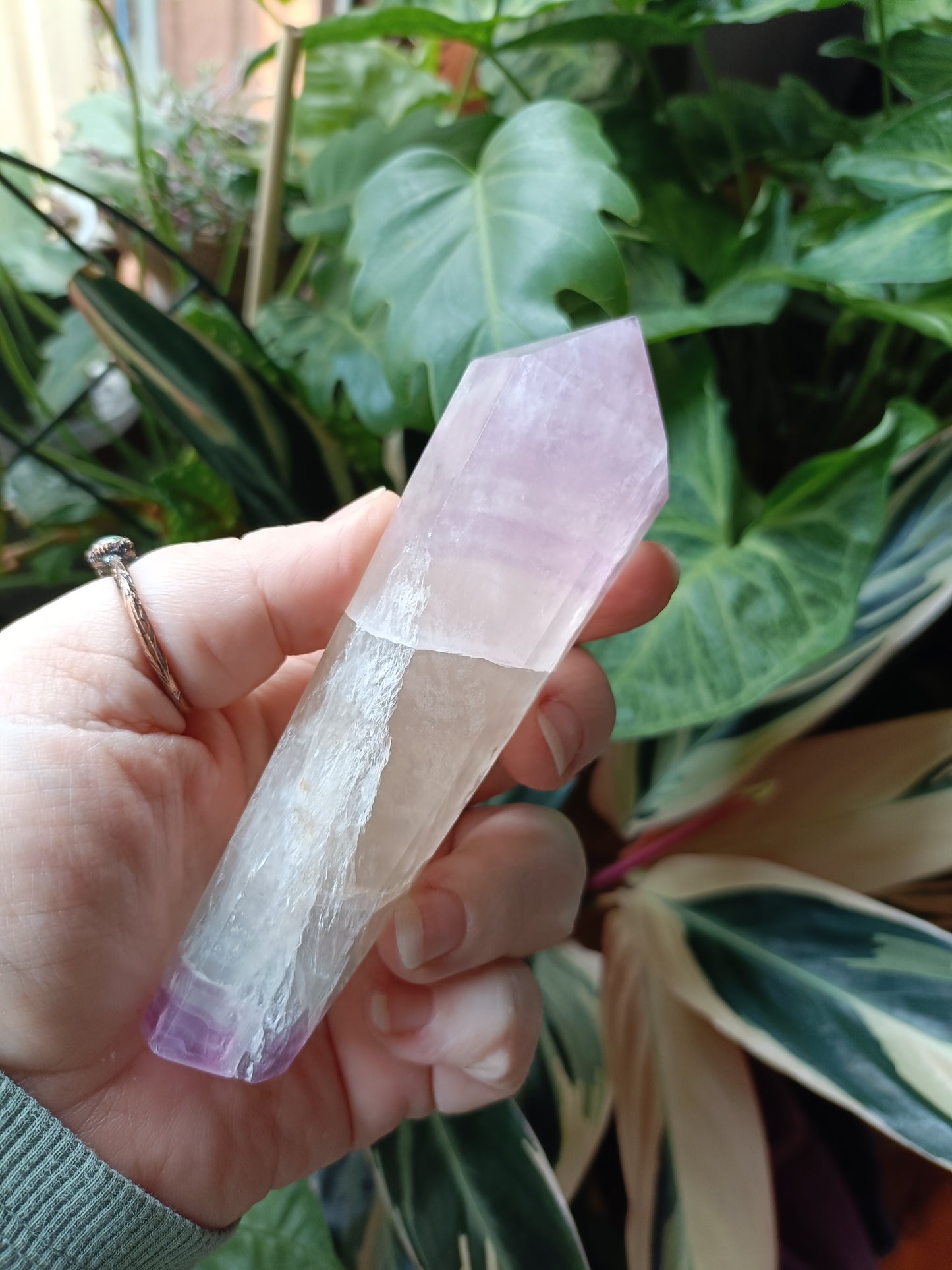 Silk Fluorite Wand - 230g