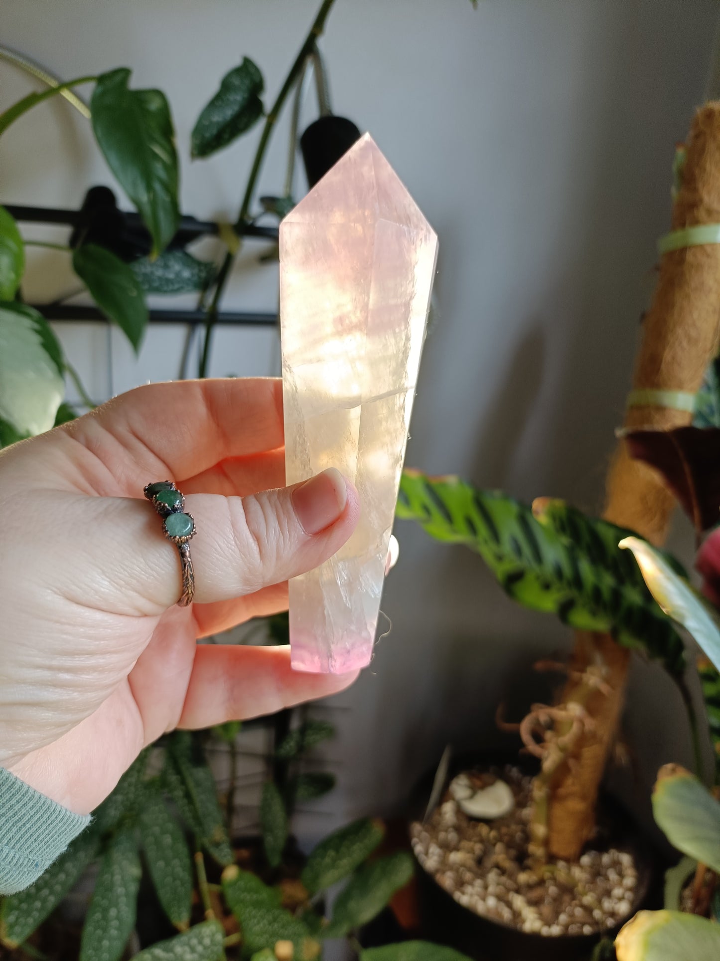 Silk Fluorite Wand - 230g