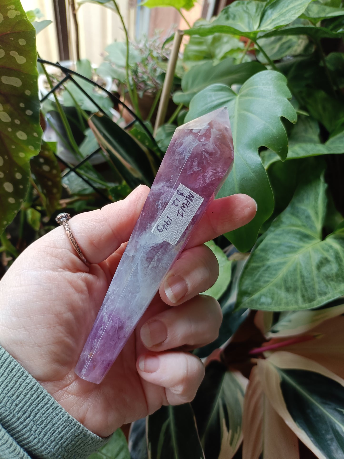 Rainbow Fluorite Wand - 194g