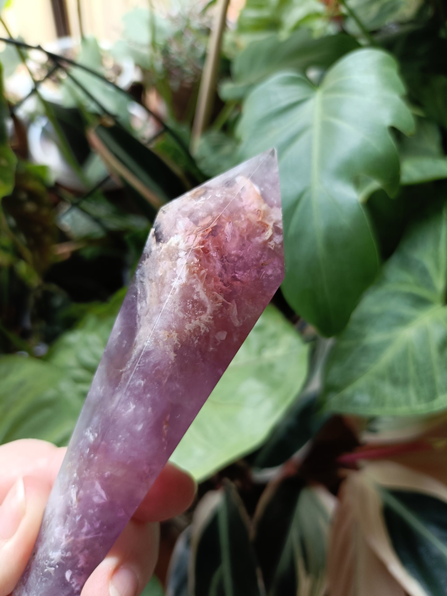 Rainbow Fluorite Wand - 194g