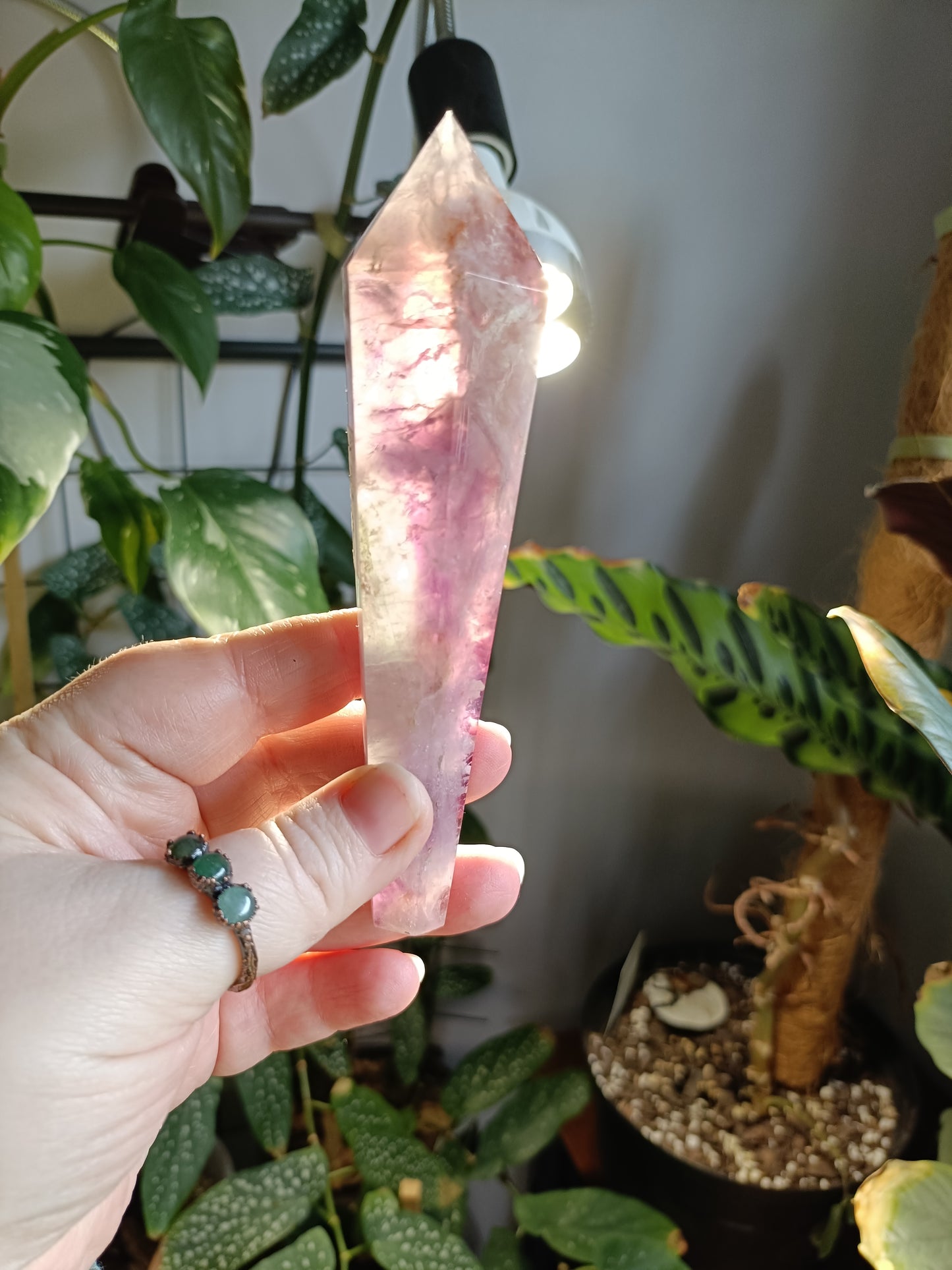 Rainbow Fluorite Wand - 194g