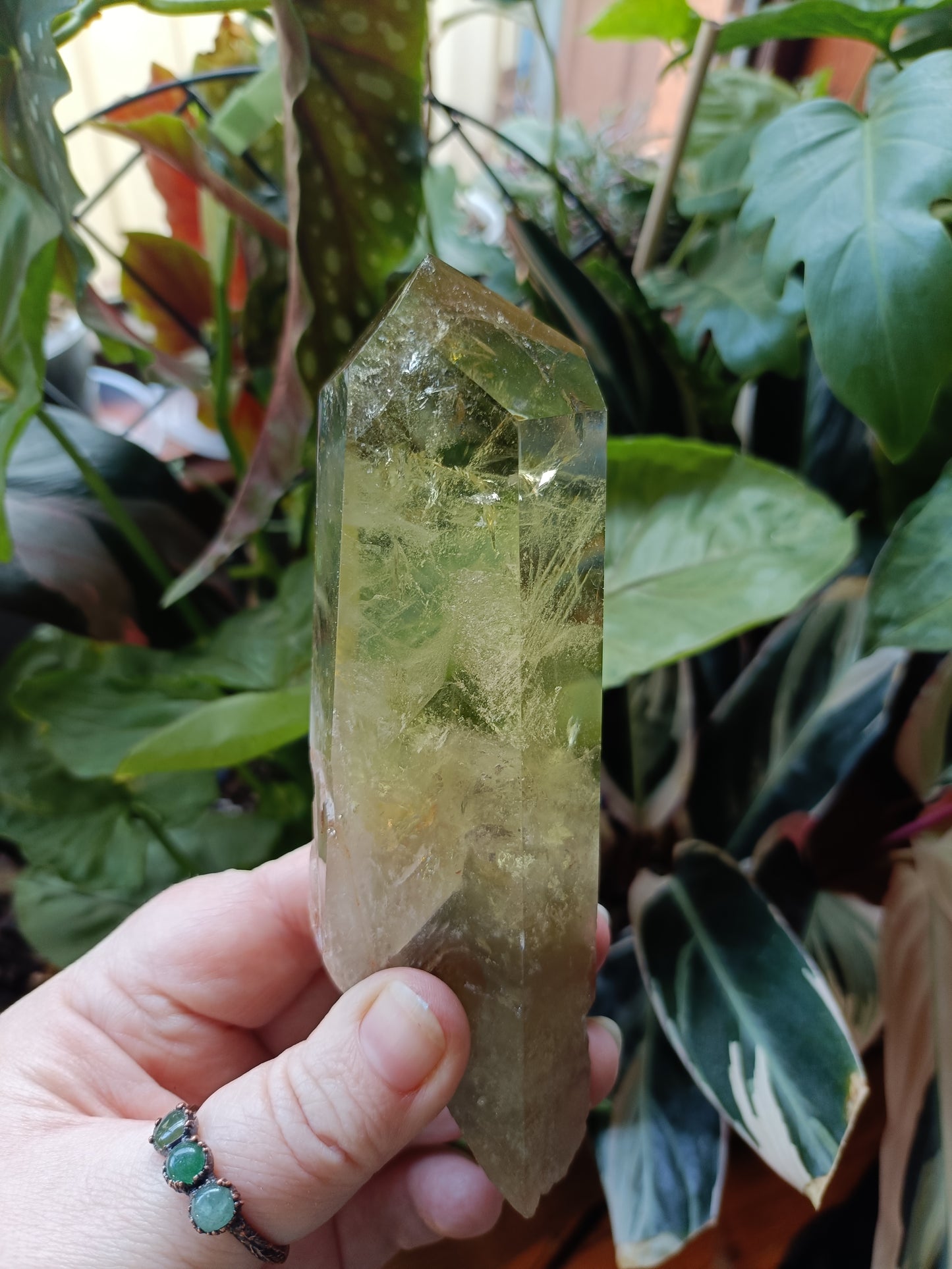 Citrine Point with Custom Stand - 350g