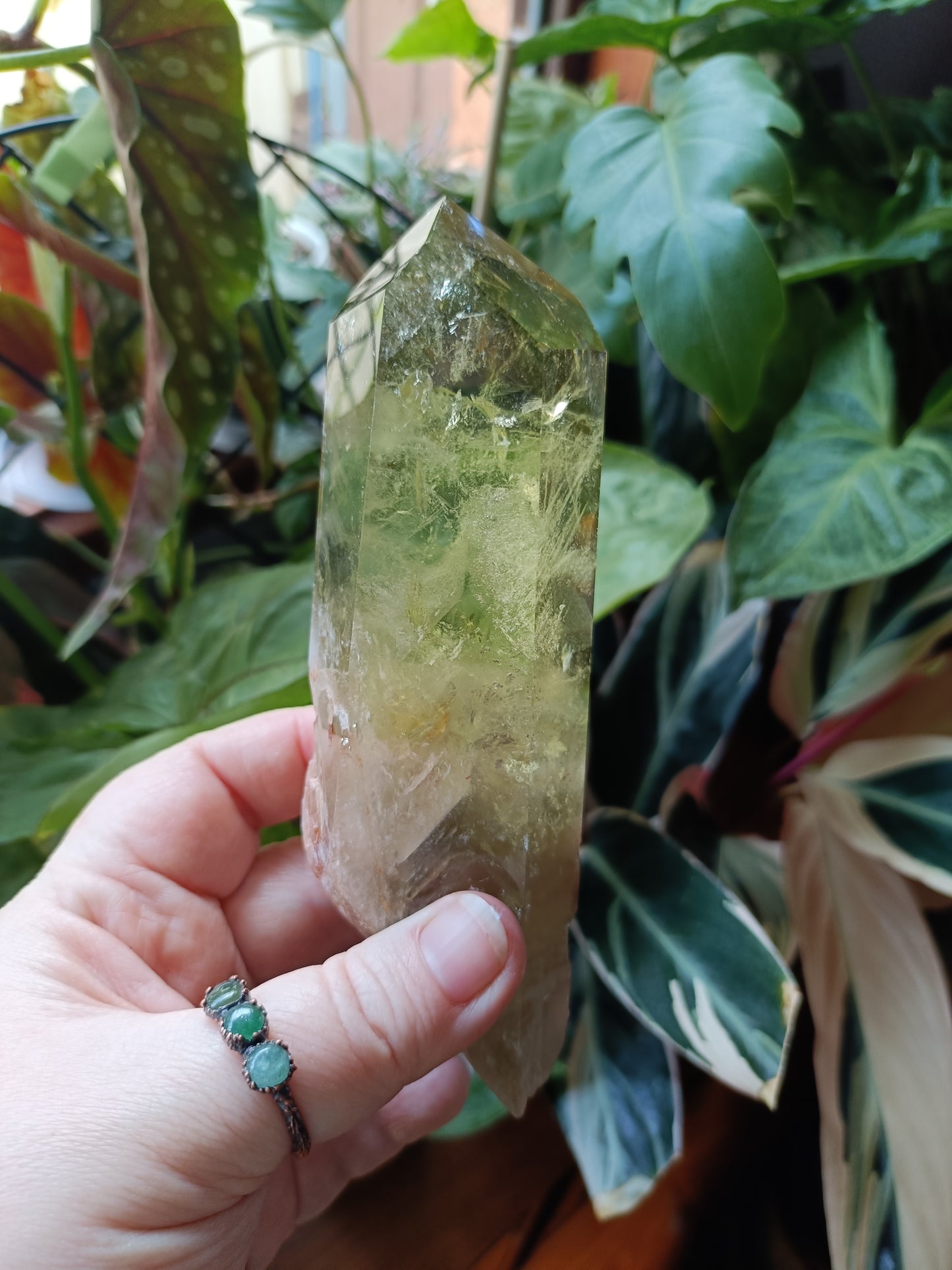 Citrine Point with Custom Stand - 350g