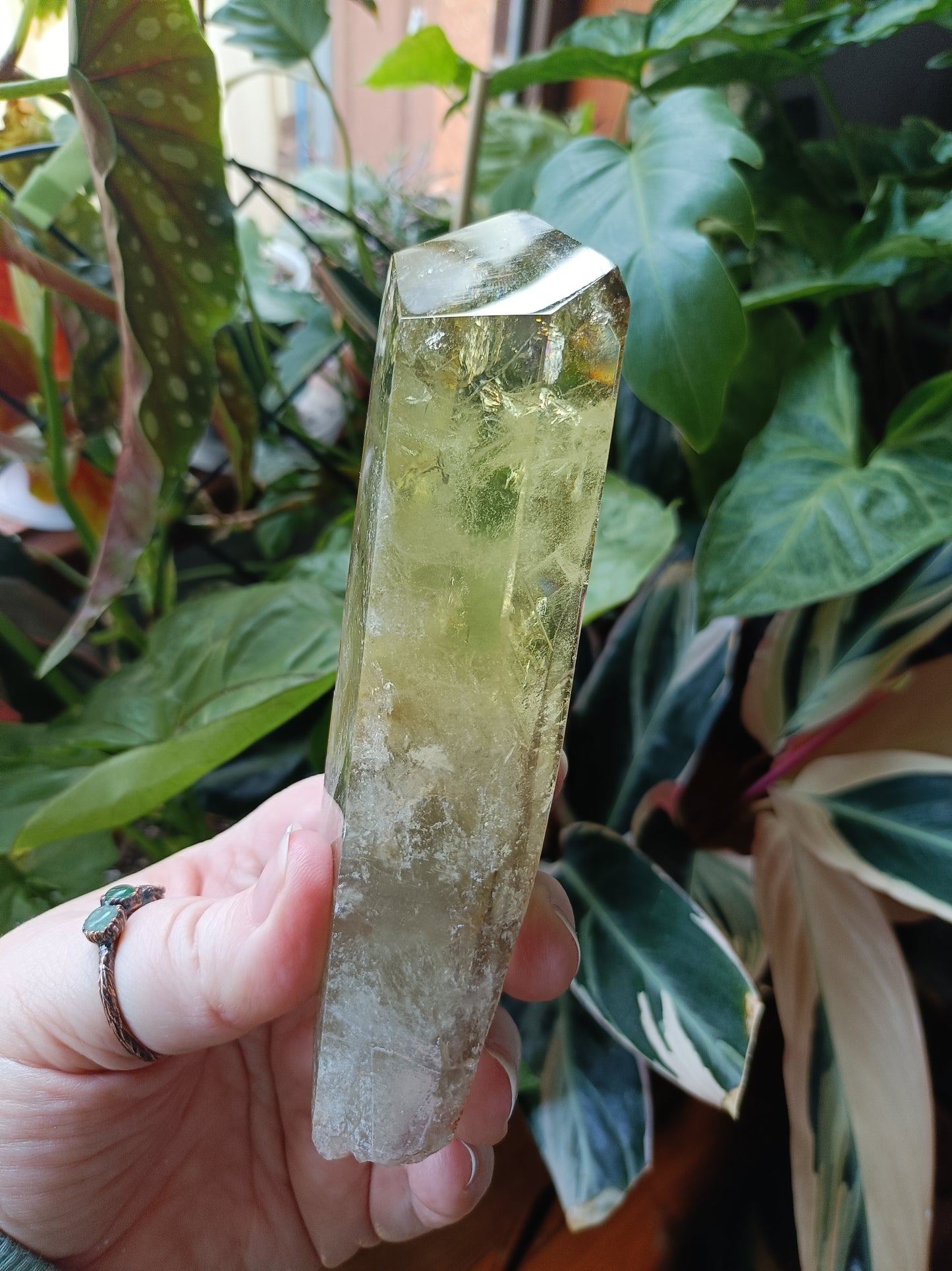 Citrine Point with Custom Stand - 350g