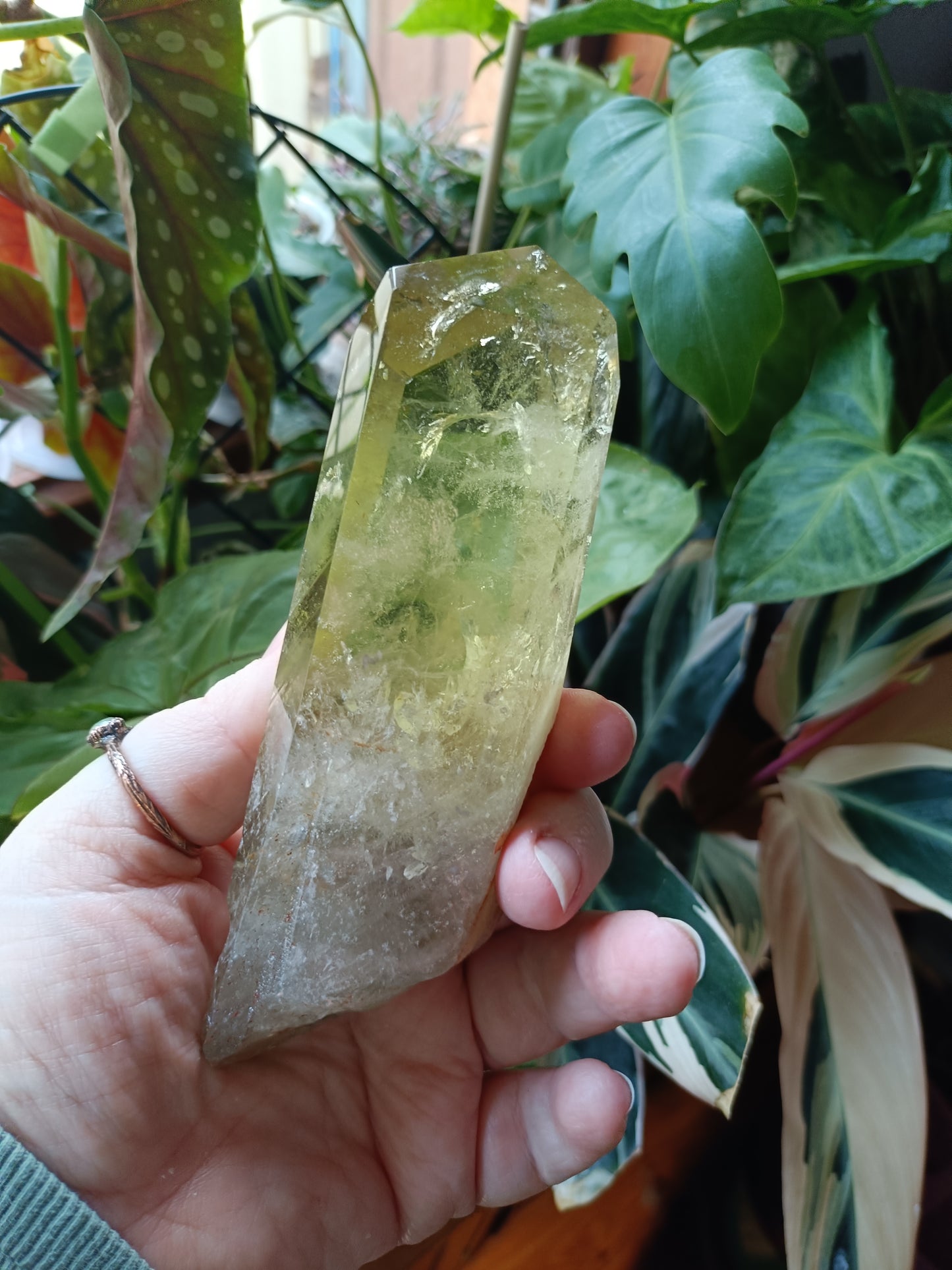 Citrine Point with Custom Stand - 350g
