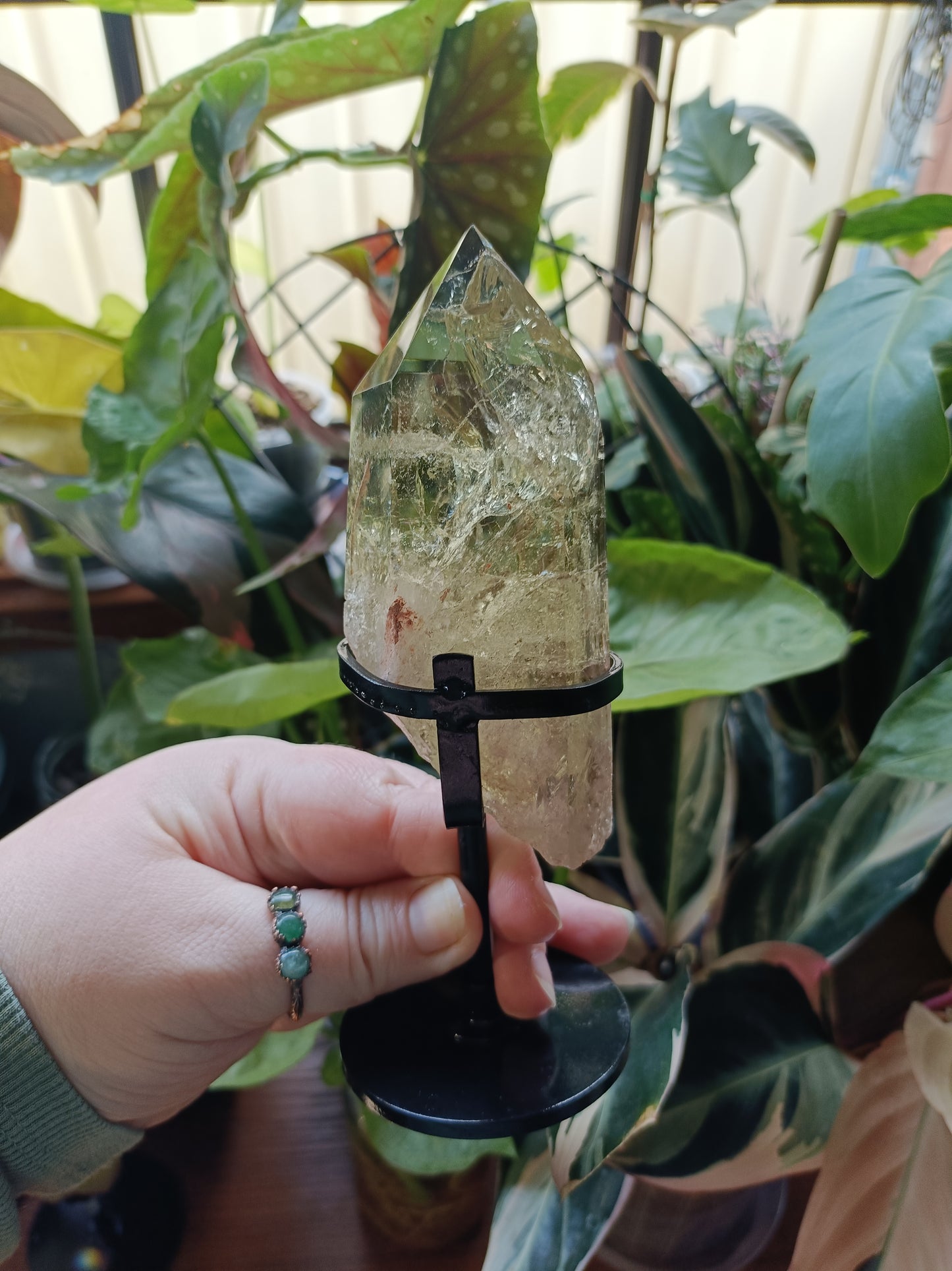 Citrine Point with Custom Stand - 226g