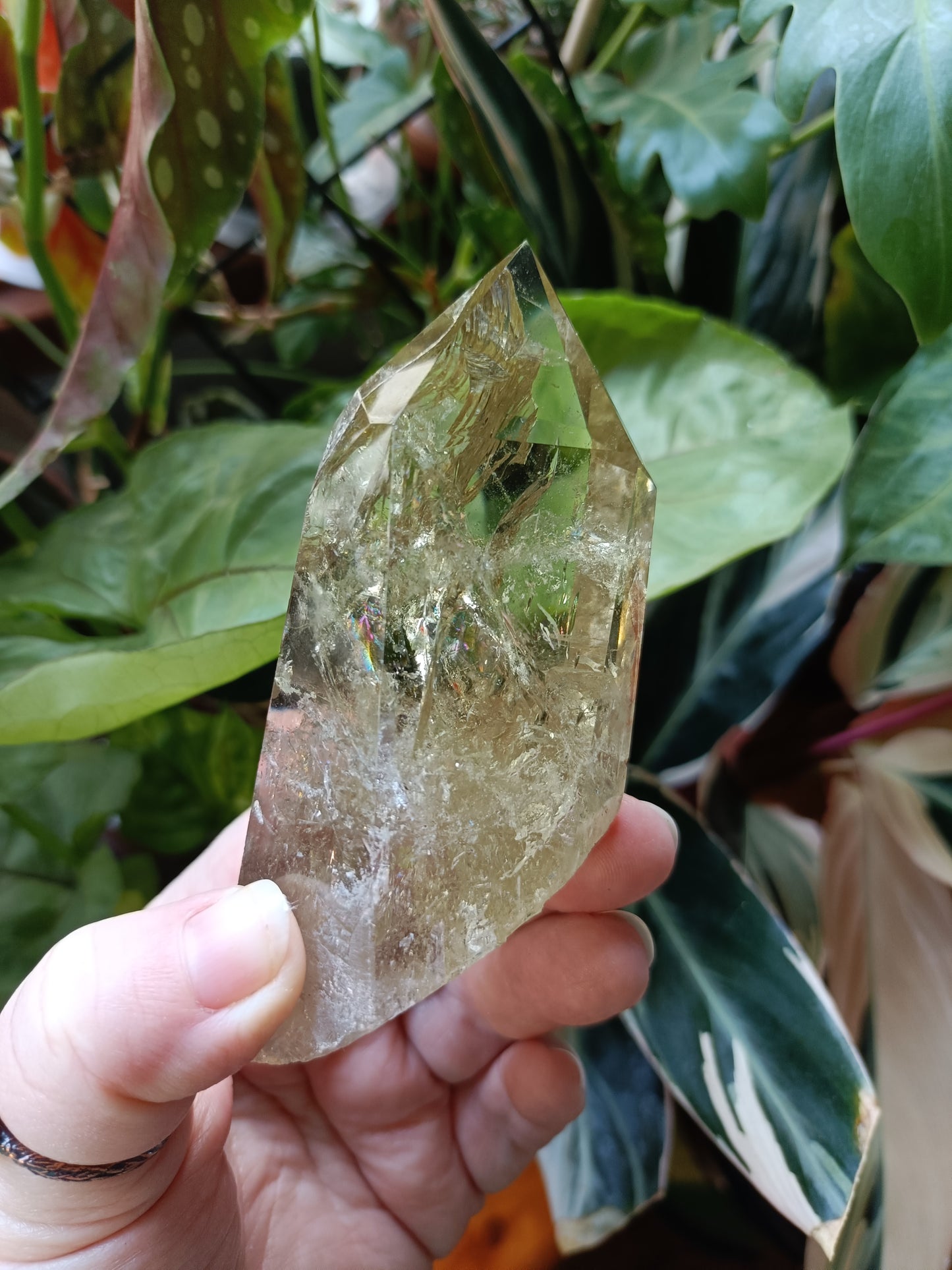 Citrine Point with Custom Stand - 226g