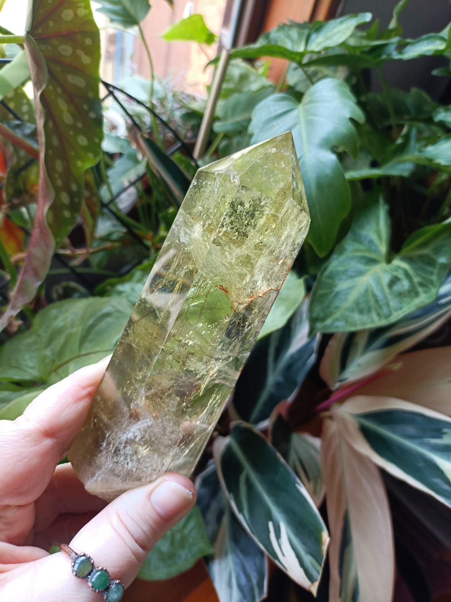 Citrine Point with Custom Stand - 425g
