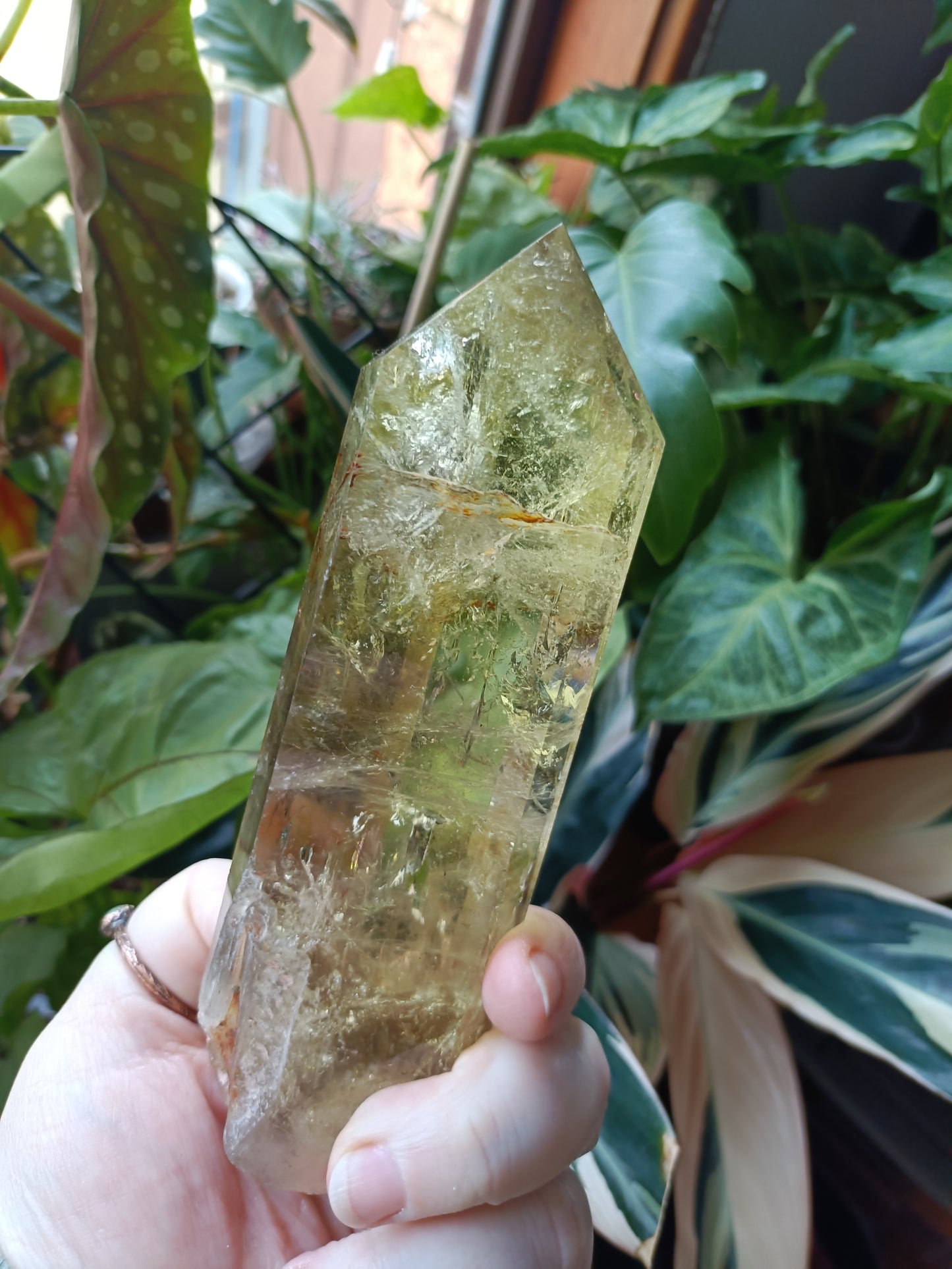 Citrine Point with Custom Stand - 425g