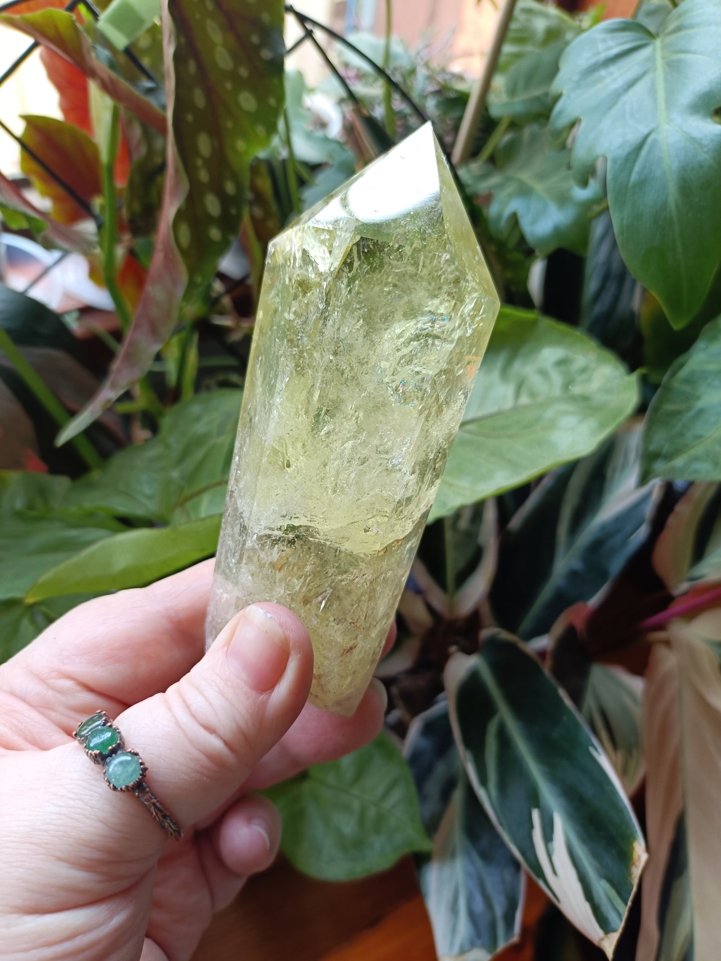 Citrine Point with Custom Stand - 307g