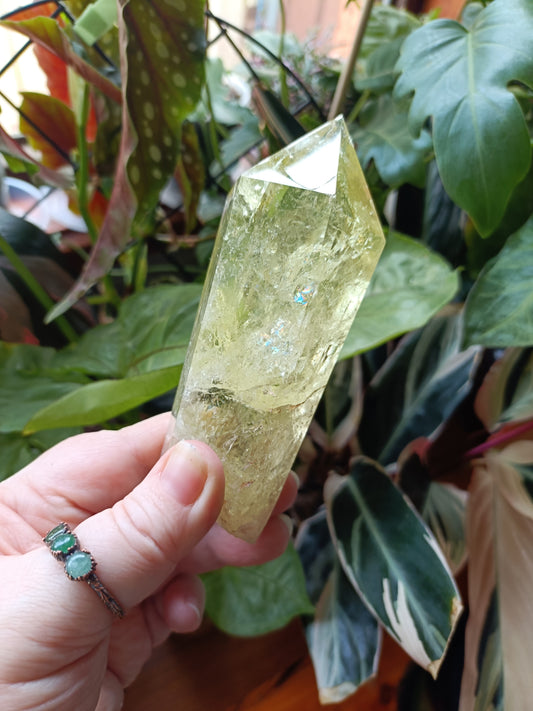 Citrine Point with Custom Stand - 307g