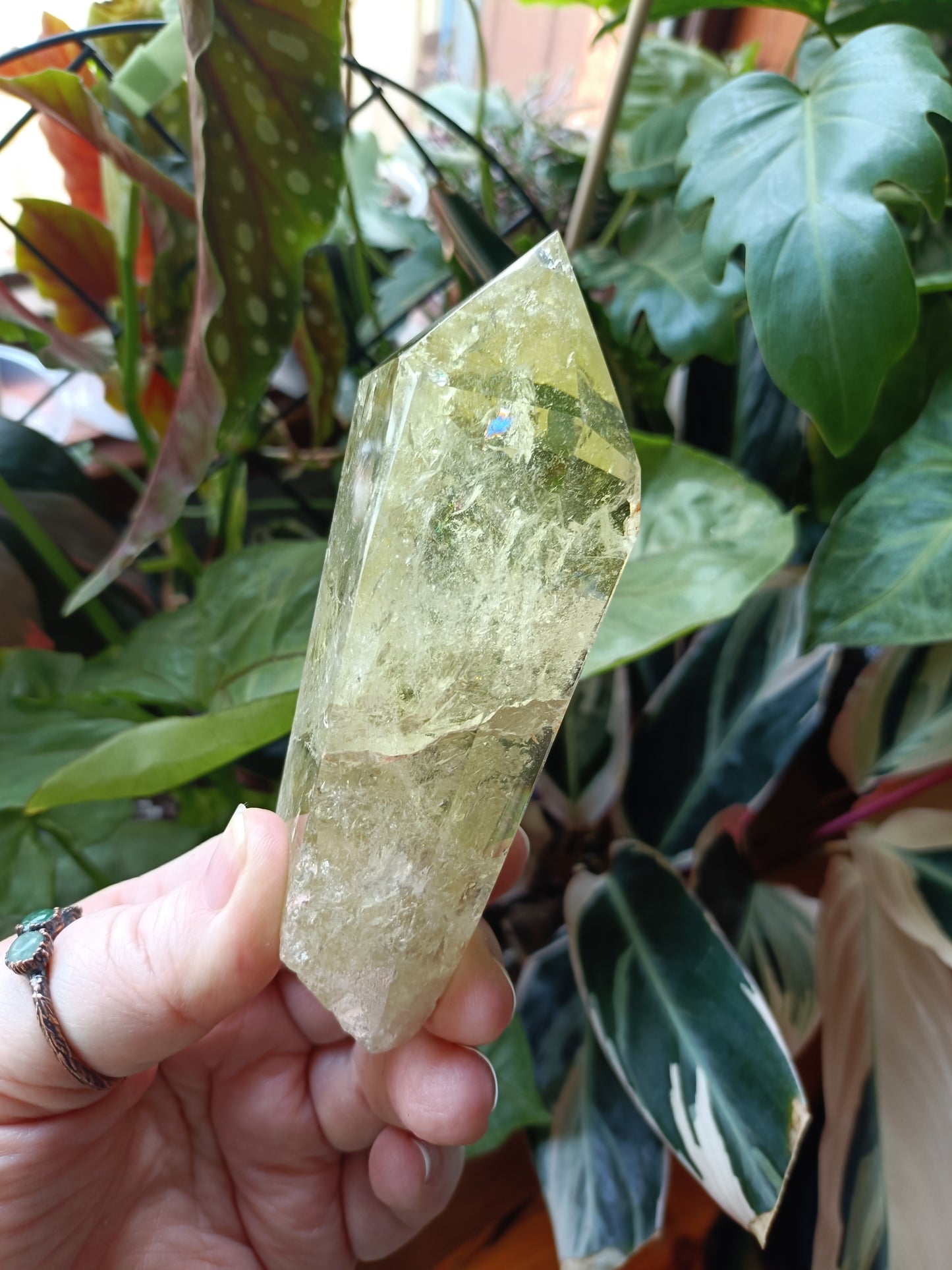 Citrine Point with Custom Stand - 307g