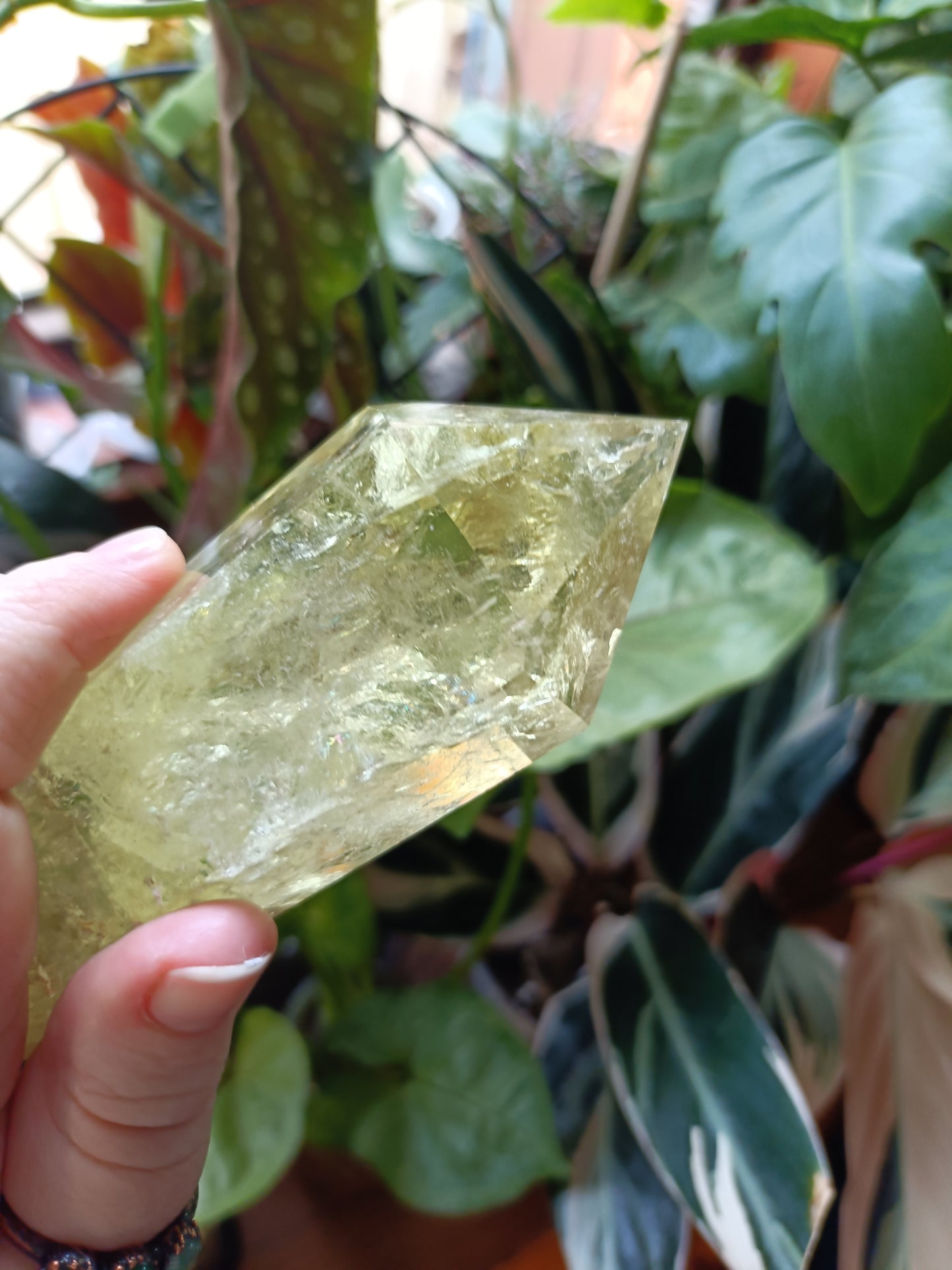 Citrine Point with Custom Stand - 307g