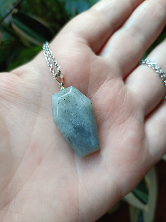 Mixed Coffin Pendant - Silver-Plated Copper