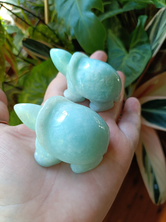 Amazonite Turtle Carvings - 85g