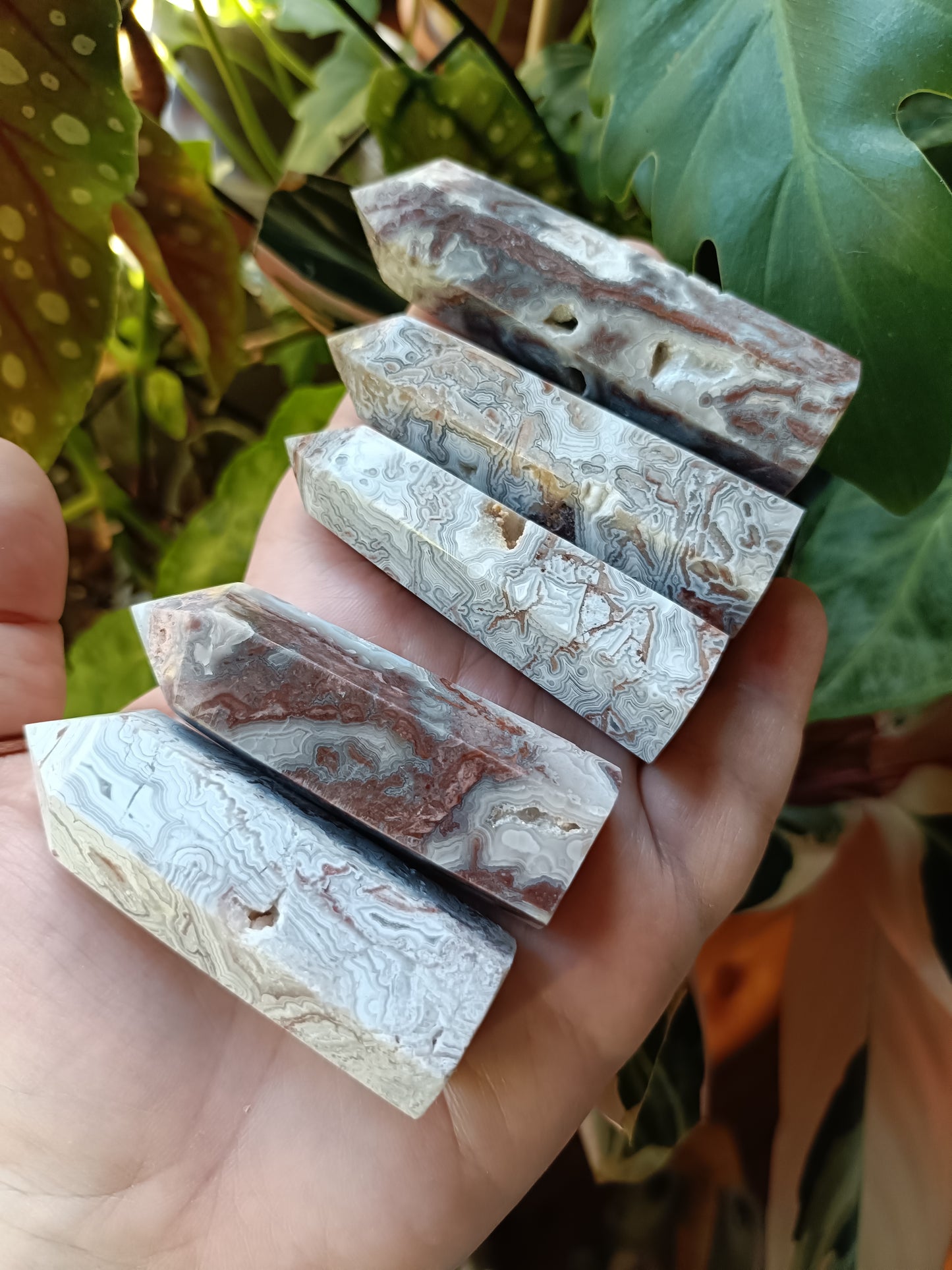 Mexican Lace Agate Towers - 40-70g