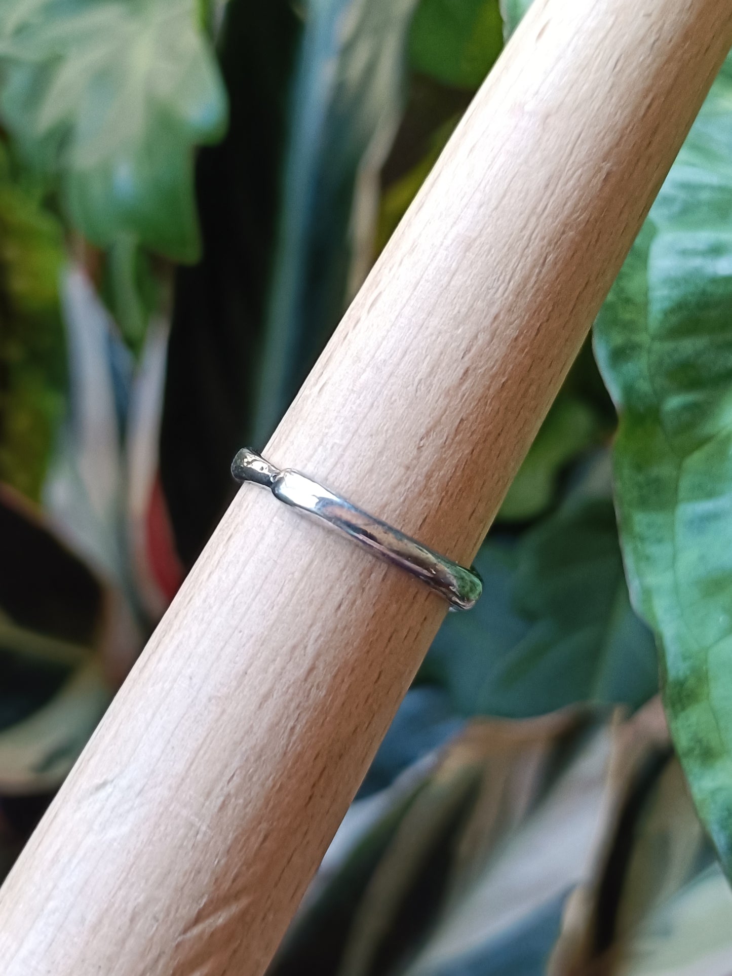 Malachite Poison Ring - Silver-Plated Copper