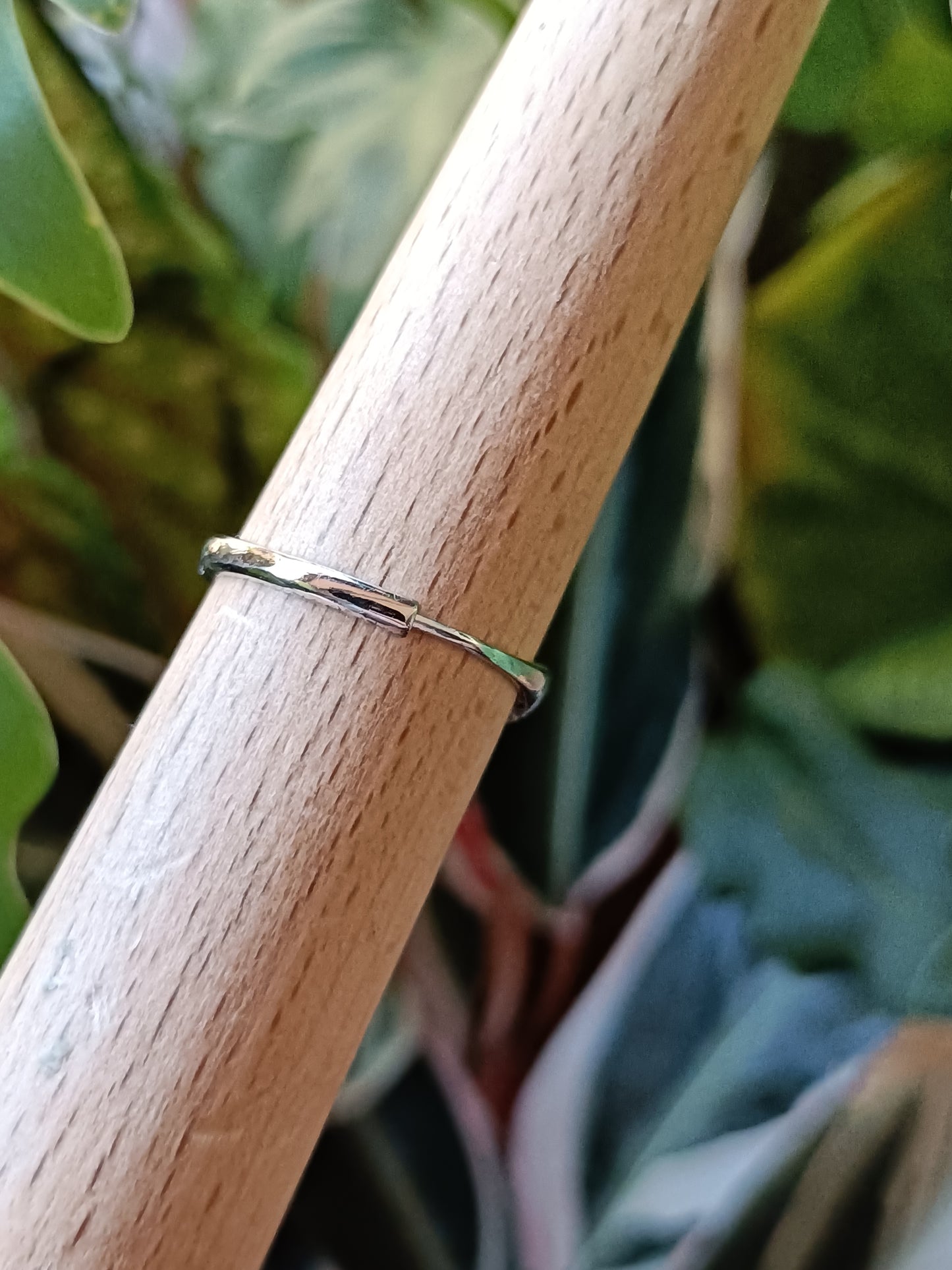 Pear Shaped Snake Blue CZ Ring - Silver-Plated Copper