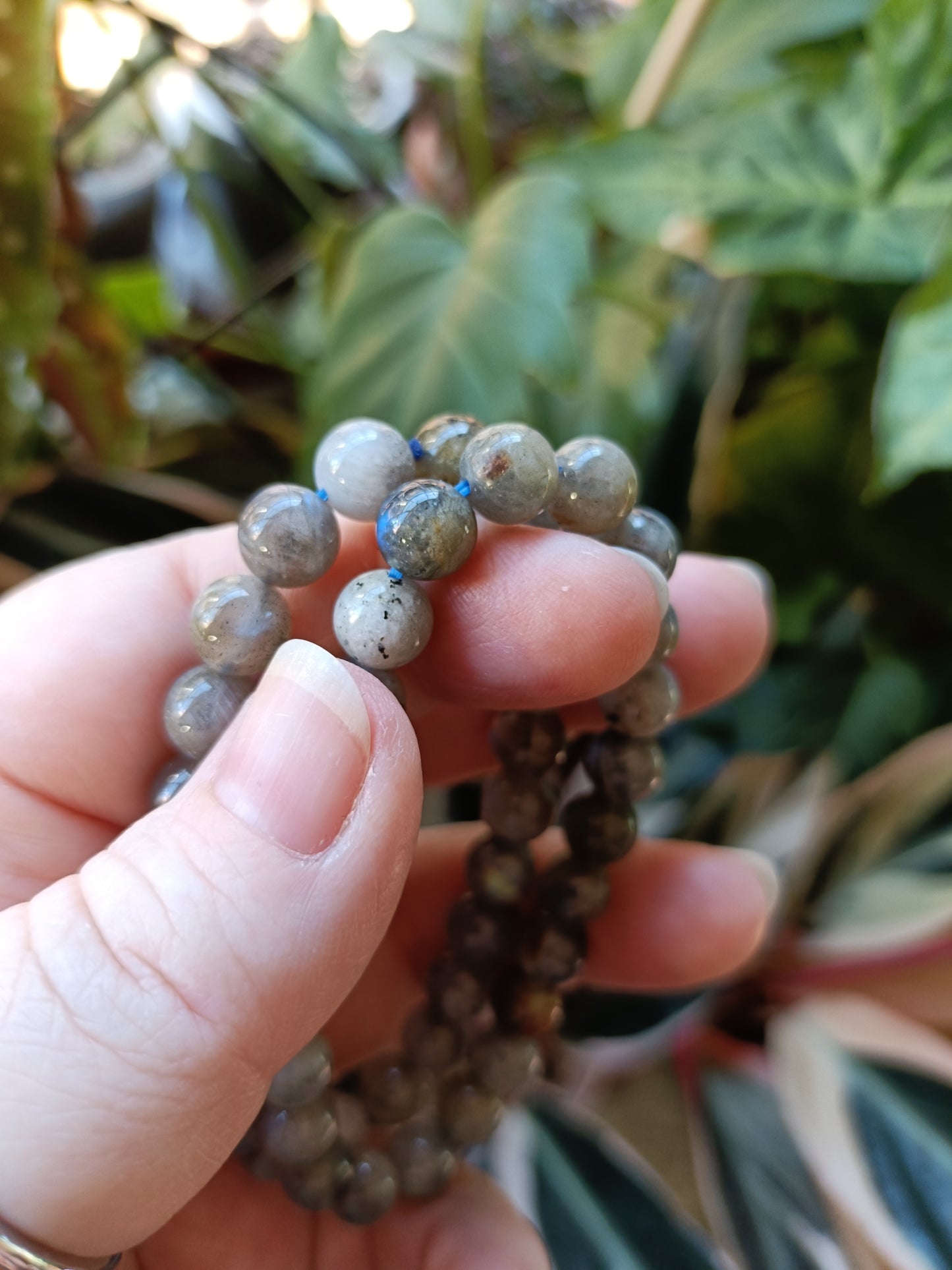 Labradorite Round Beaded Stretch Bracelet - 8mm
