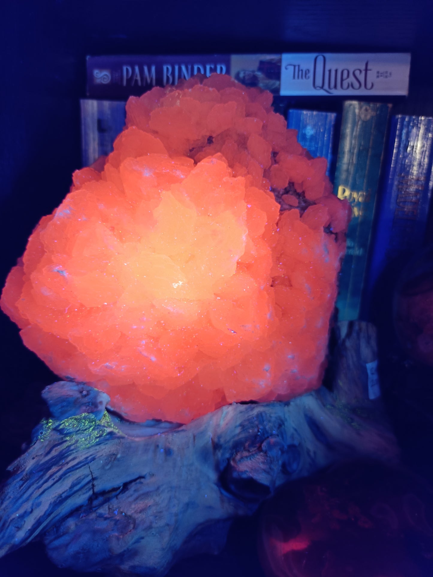 Pink Mangano Calcite Raw Specimen with Custom Stand - 2006g (2.343kg including stand)
