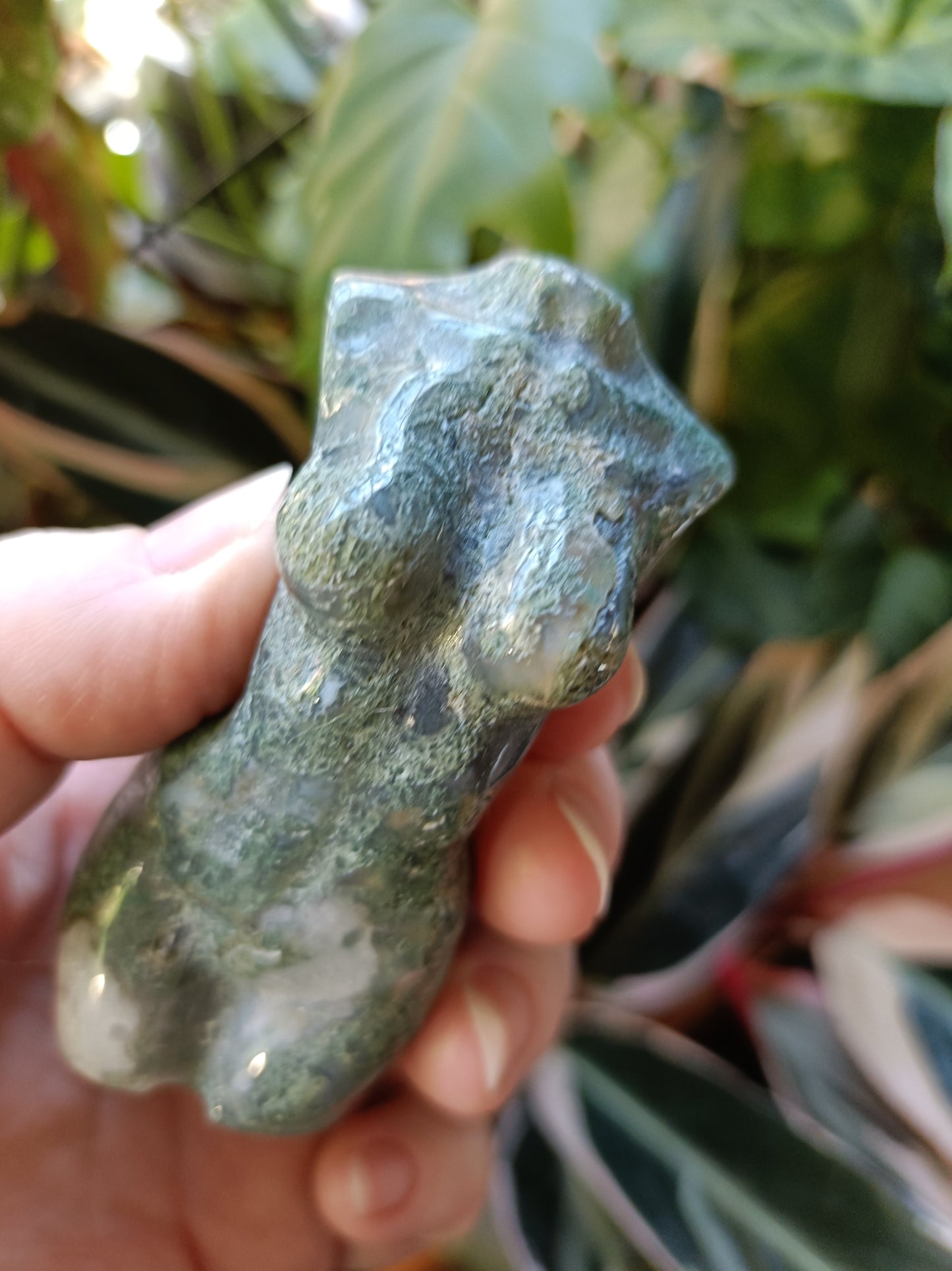 Moss Agate Goddess Body - 126g