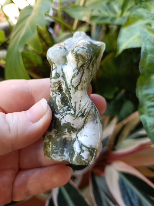 Moss Agate Goddess Body - 115g