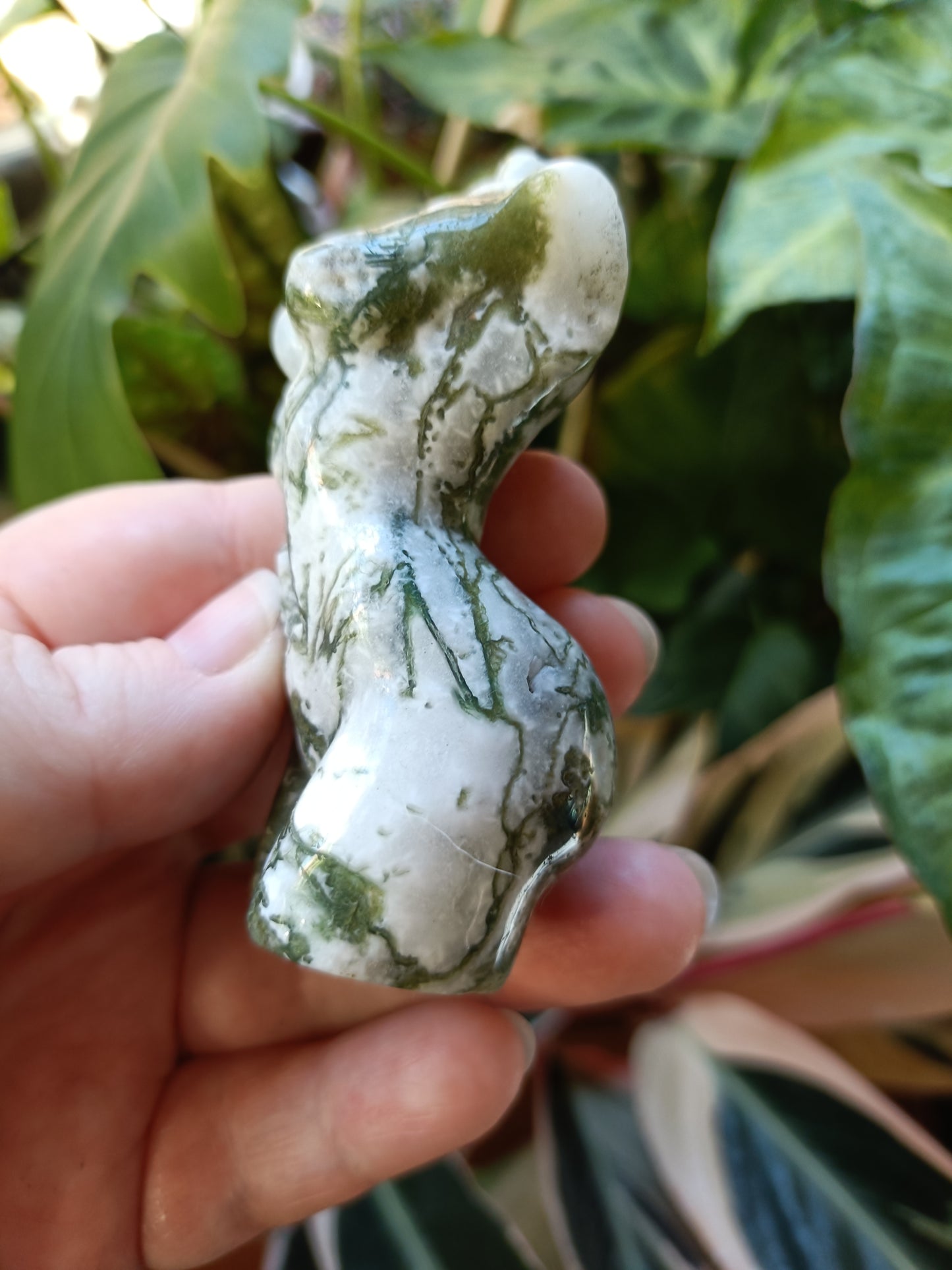 Moss Agate Goddess Body - 115g
