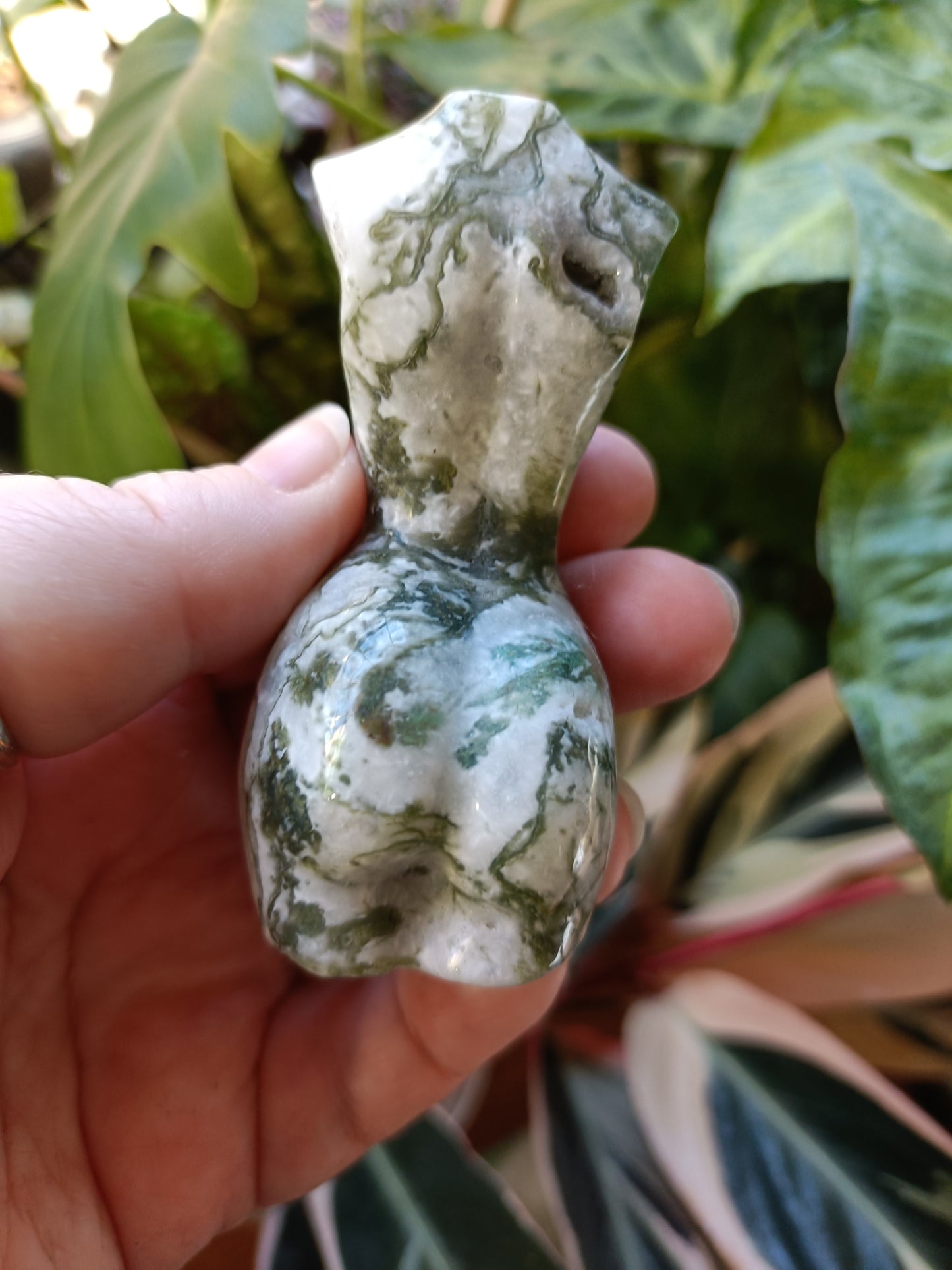 Moss Agate Goddess Body - 115g