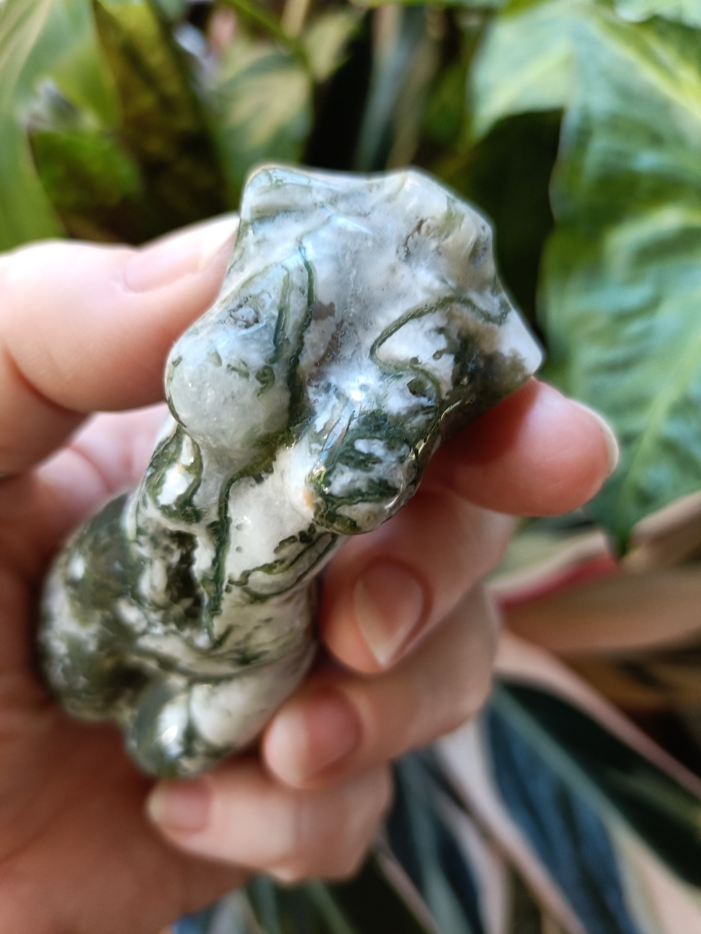 Moss Agate Goddess Body - 115g