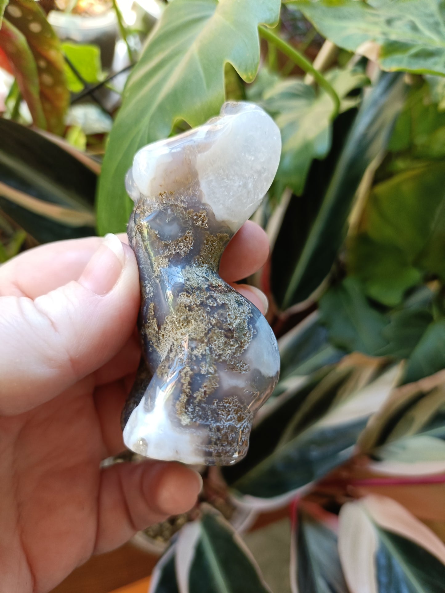 Moss Agate Goddess Body - 125g