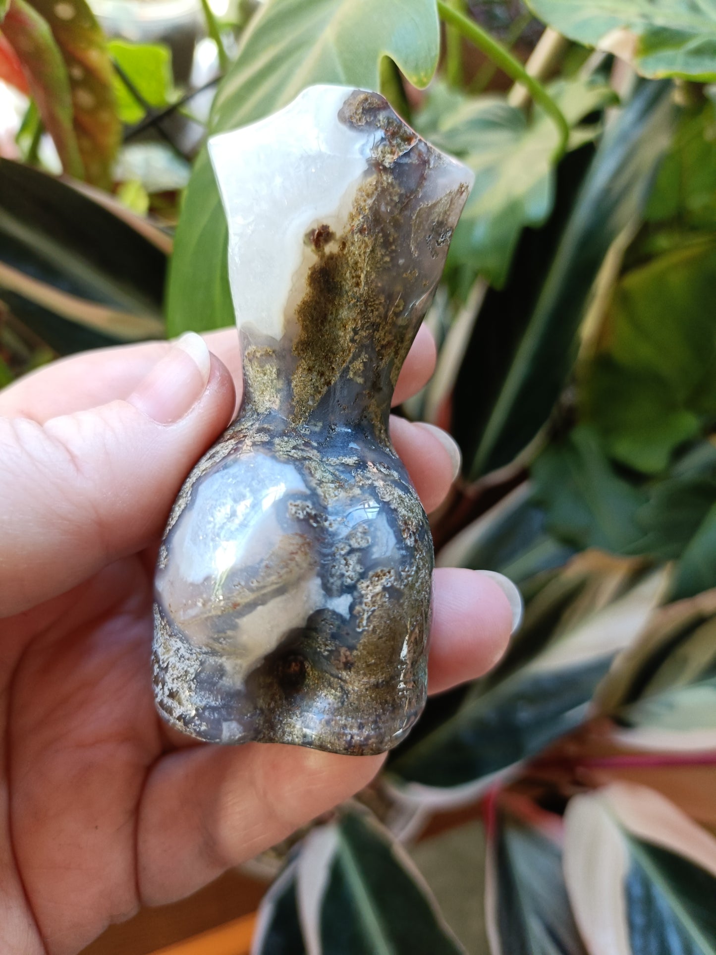 Moss Agate Goddess Body - 125g
