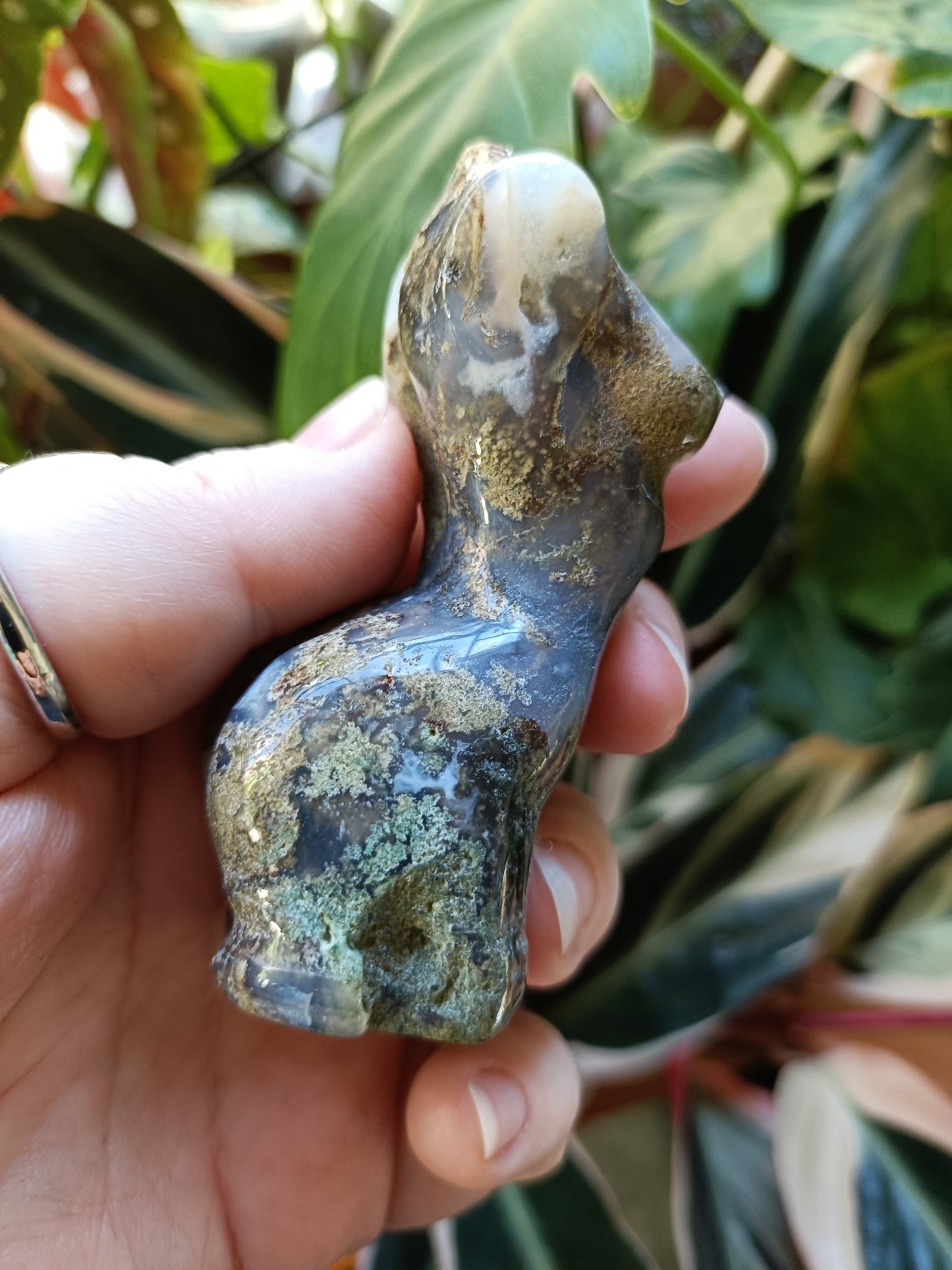 Moss Agate Goddess Body - 125g