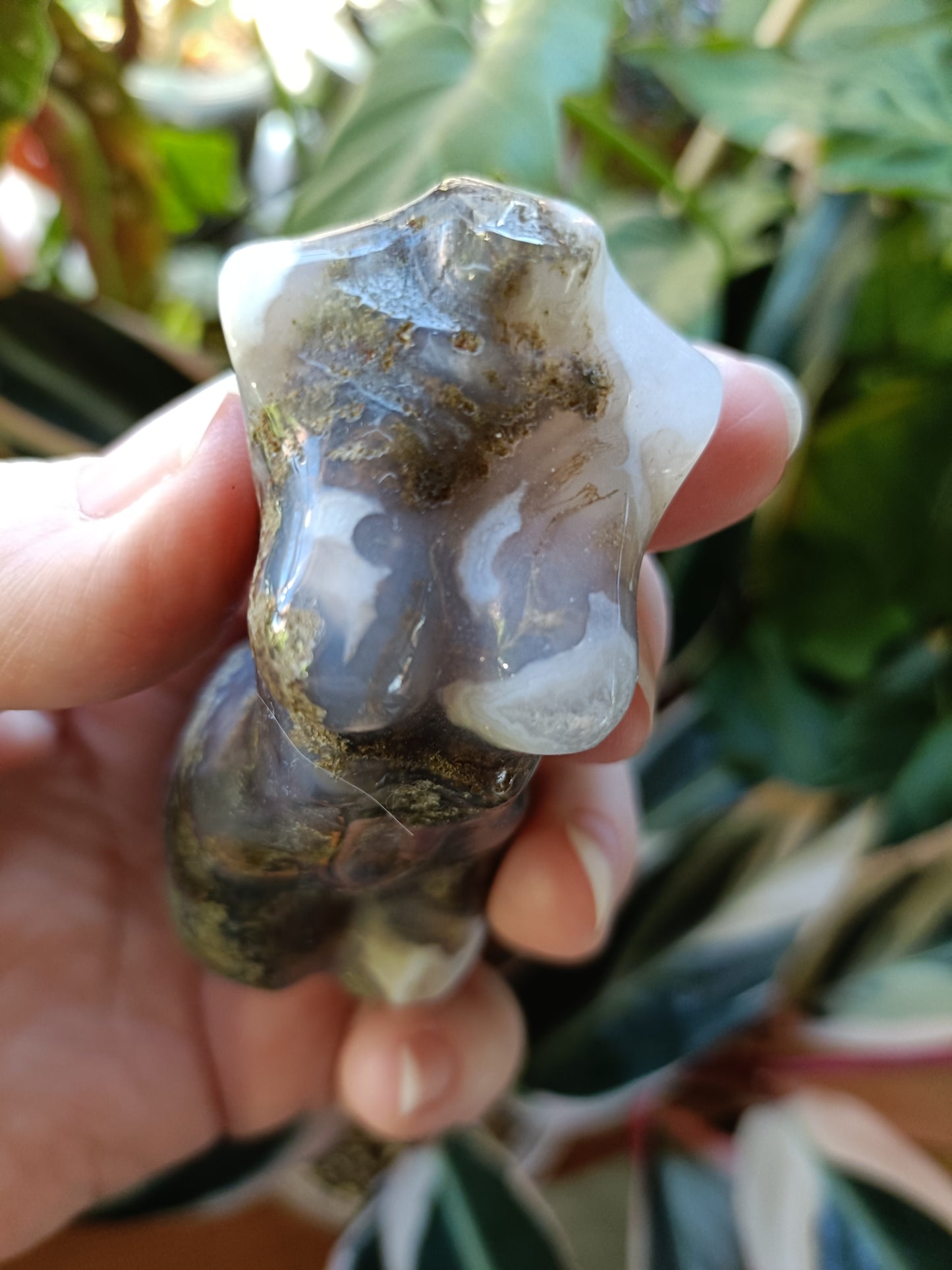 Moss Agate Goddess Body - 125g