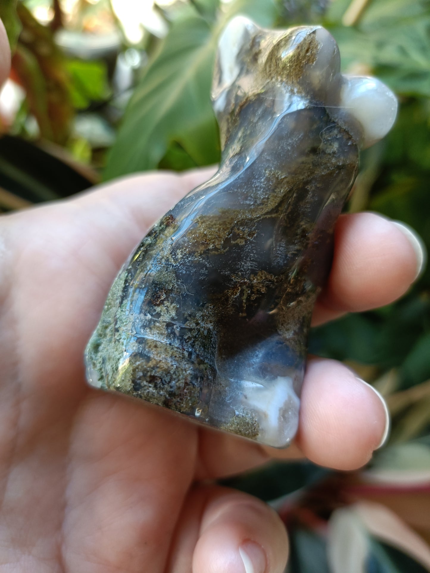 Moss Agate Goddess Body - 125g