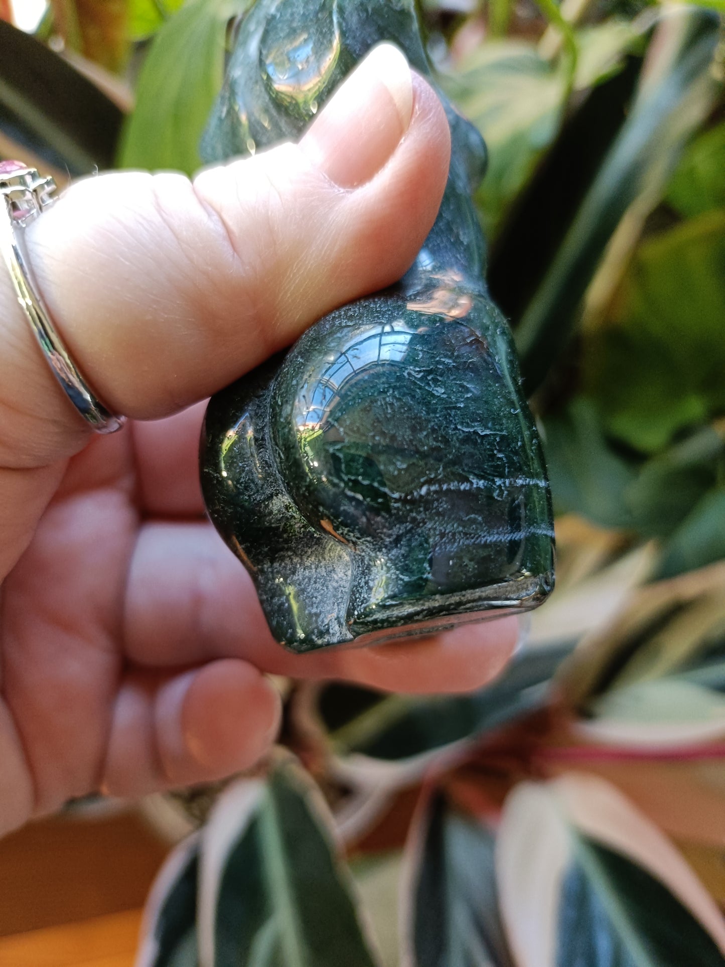 Moss Agate Goddess Body - 120g